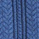 Cable button-front sweater-polo HTHR TWILIGHT