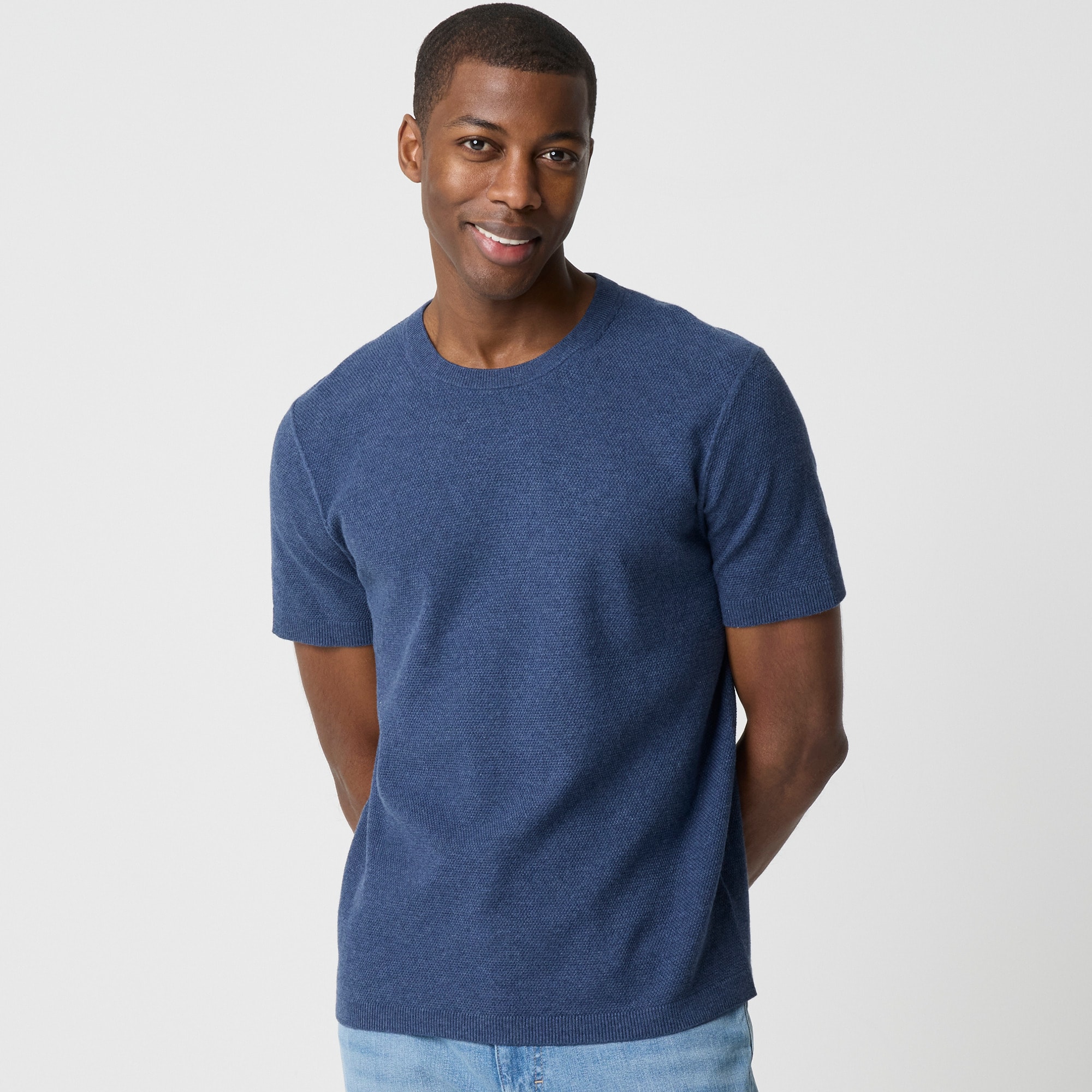 mens Cotton seed-stitch tee