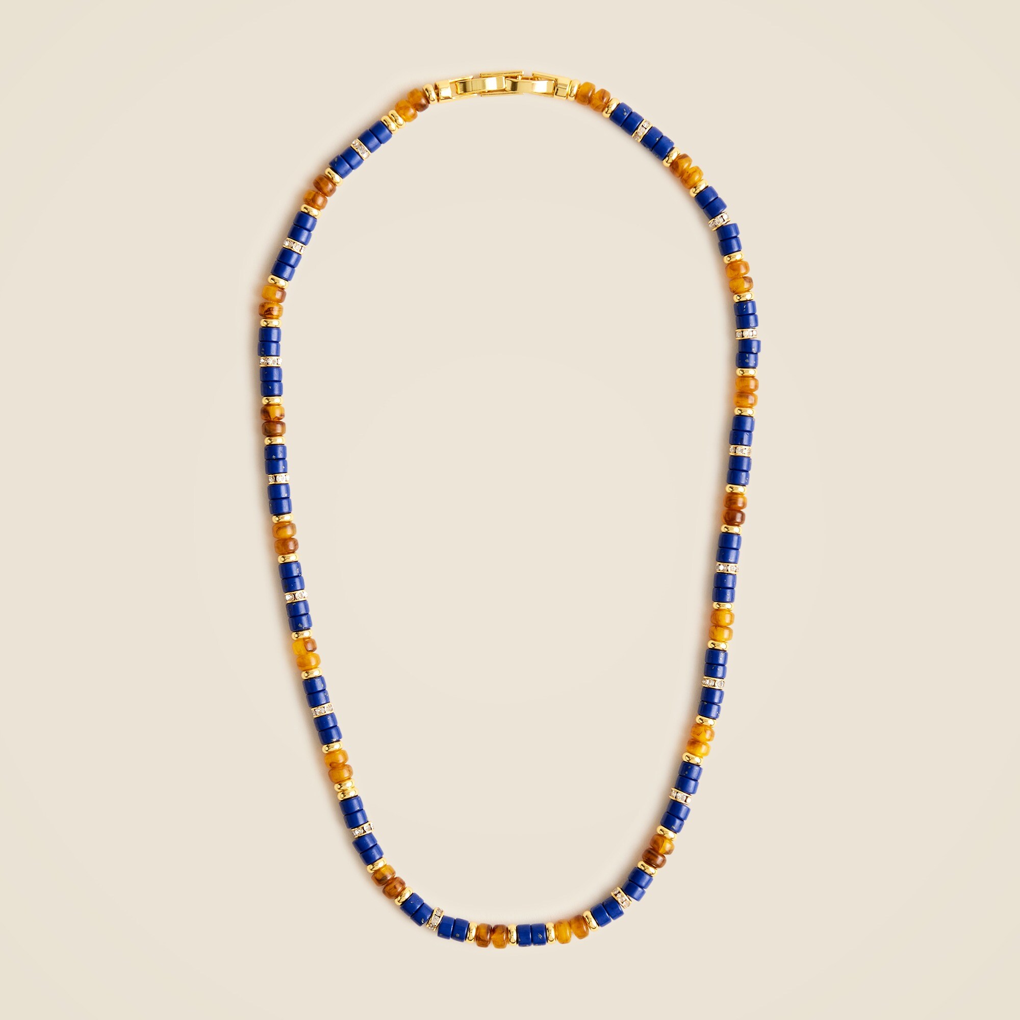 Beaded stone necklace