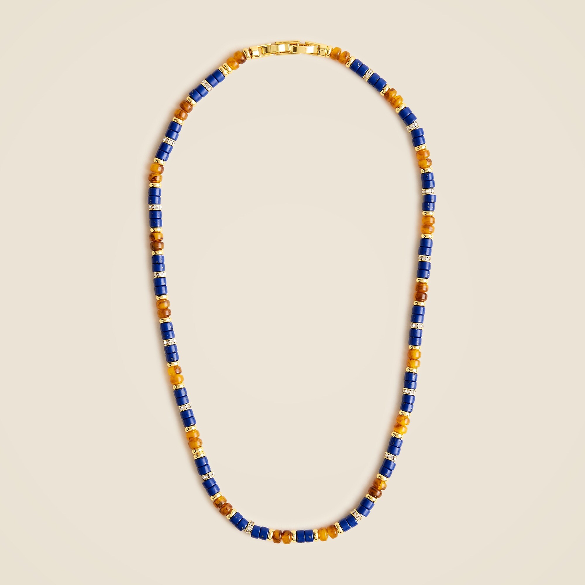 Beaded stone necklace