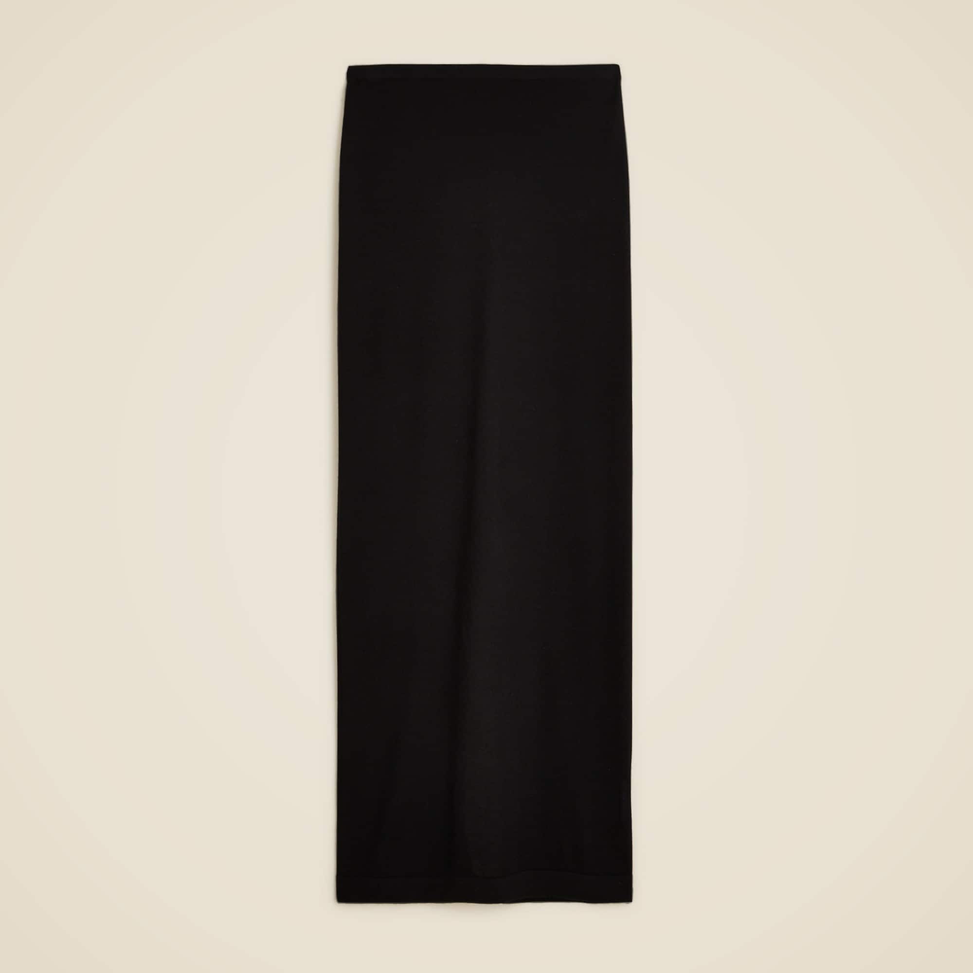 womens Featherweight cashmere column skirt