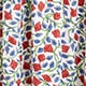 Elena puff-sleeve dress in crepe de chine MULTI