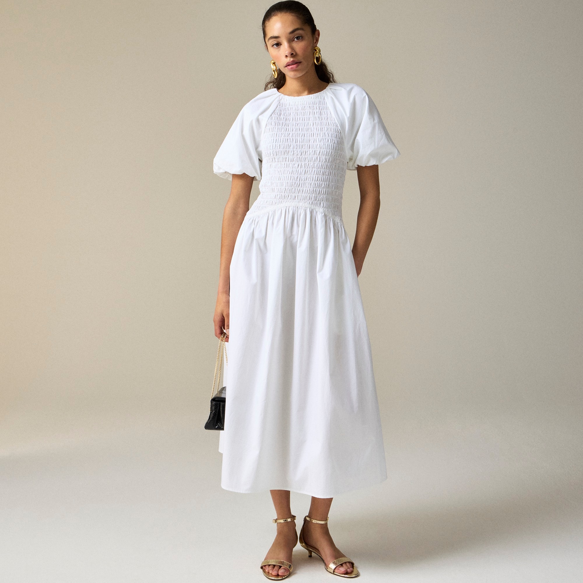 womens Meadow dress in cotton poplin