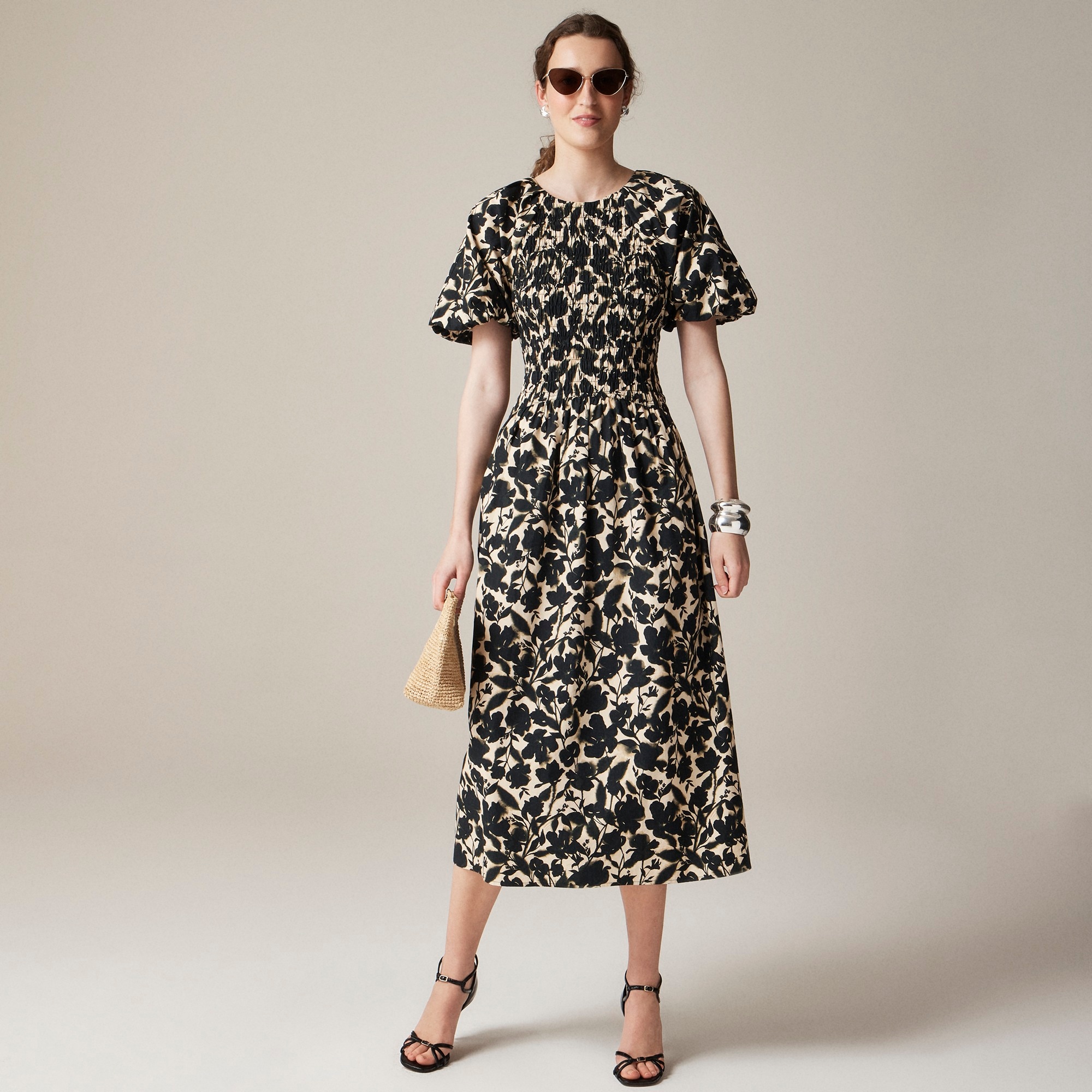 womens Meadow dress in cotton poplin