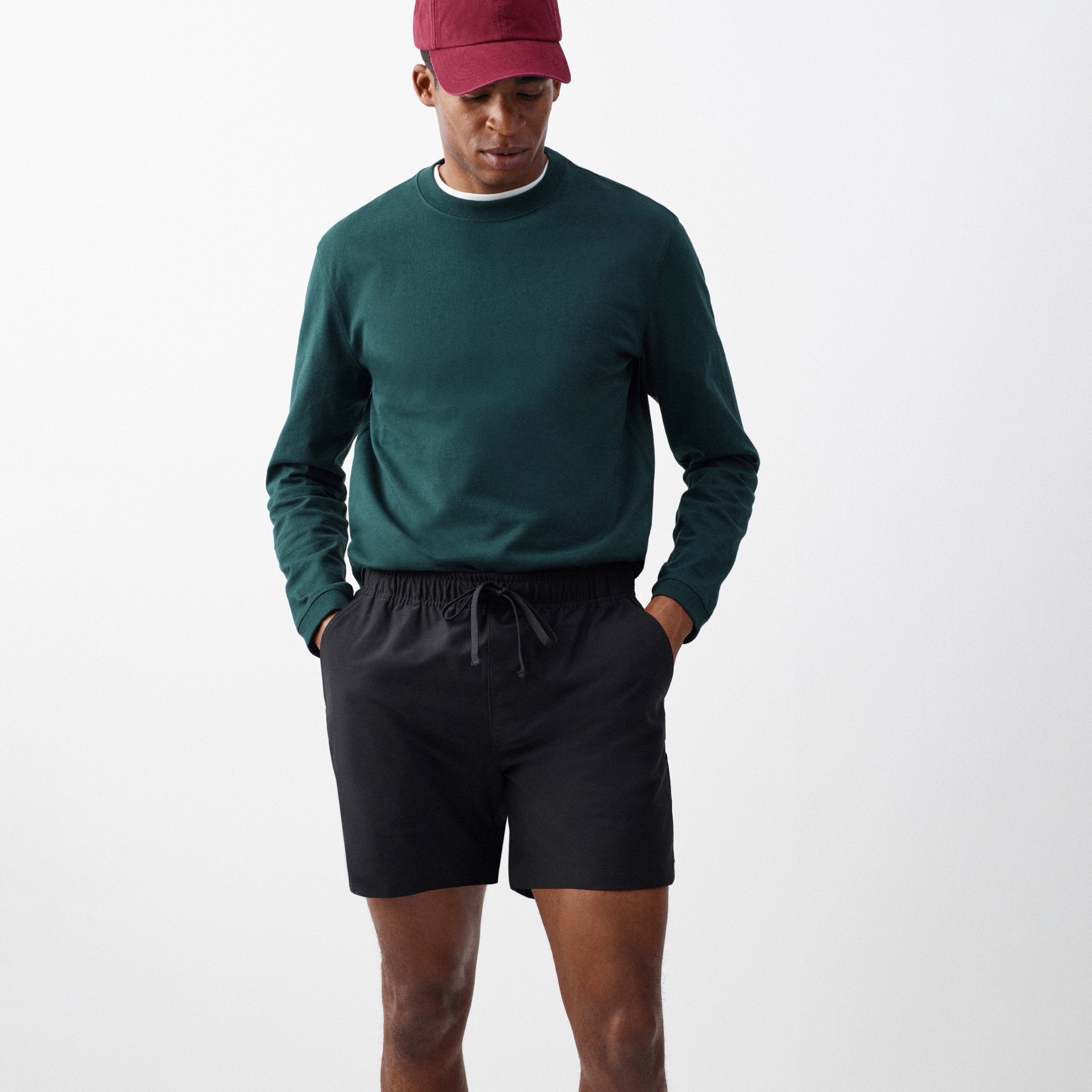 5" Everyday tech drawstring short