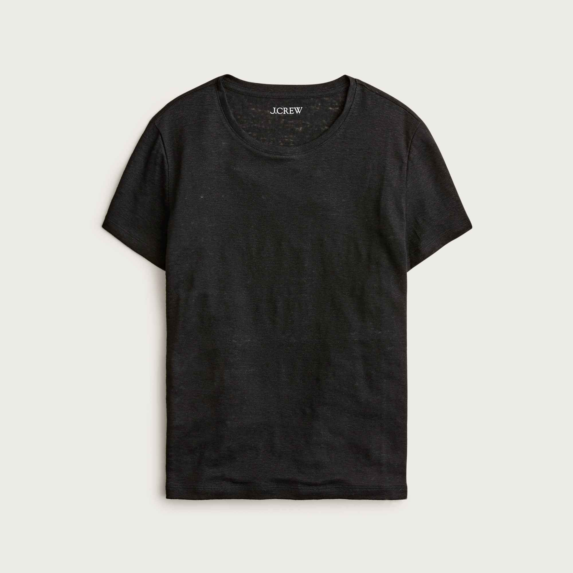 New relaxed linen T-shirt