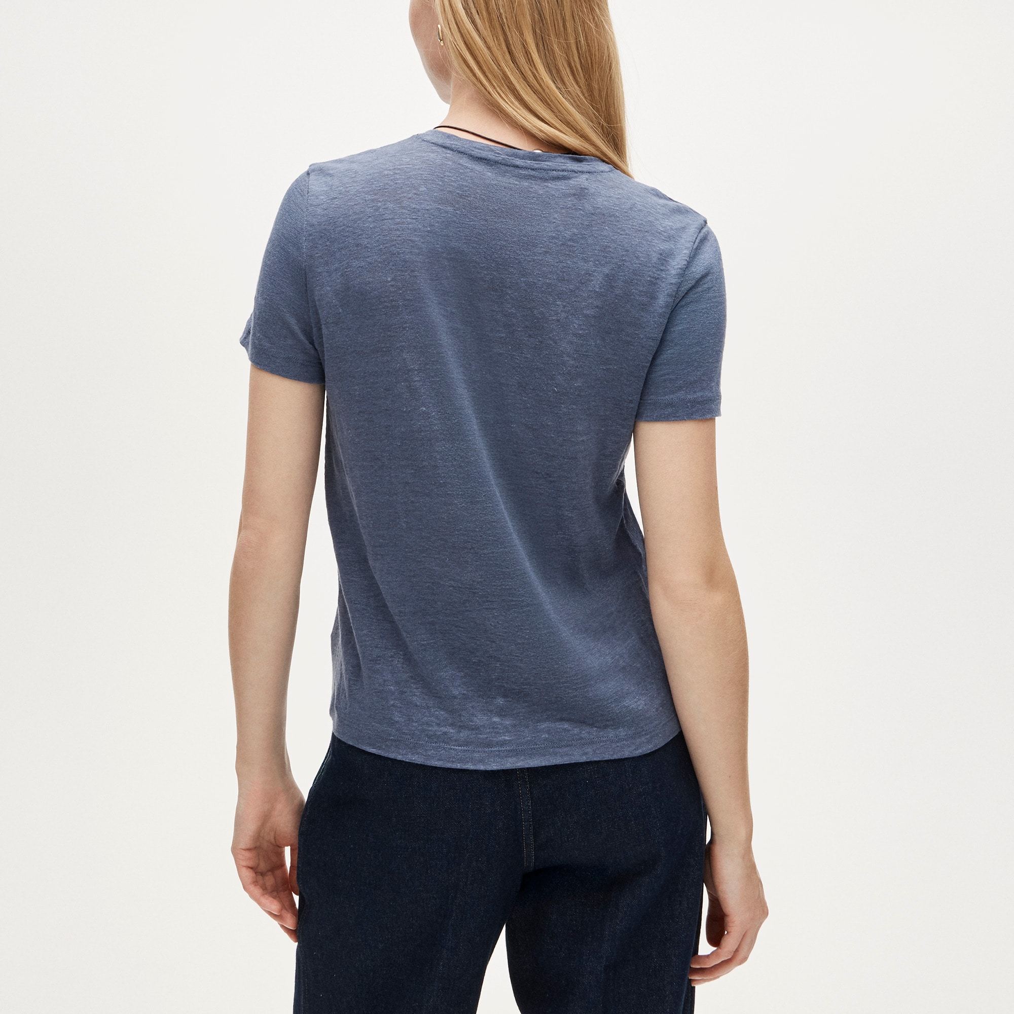 New relaxed linen T-shirt