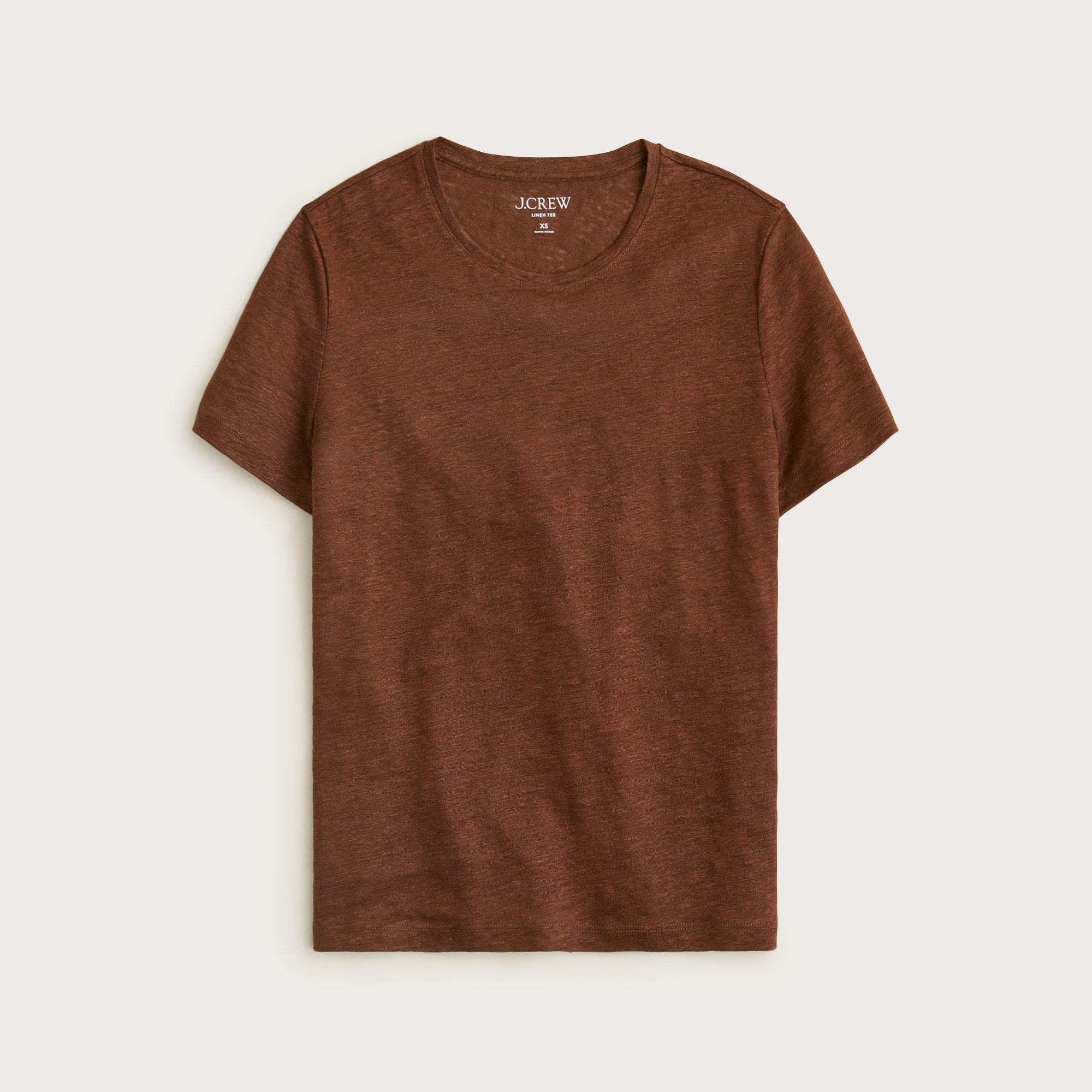 New relaxed linen T-shirt
