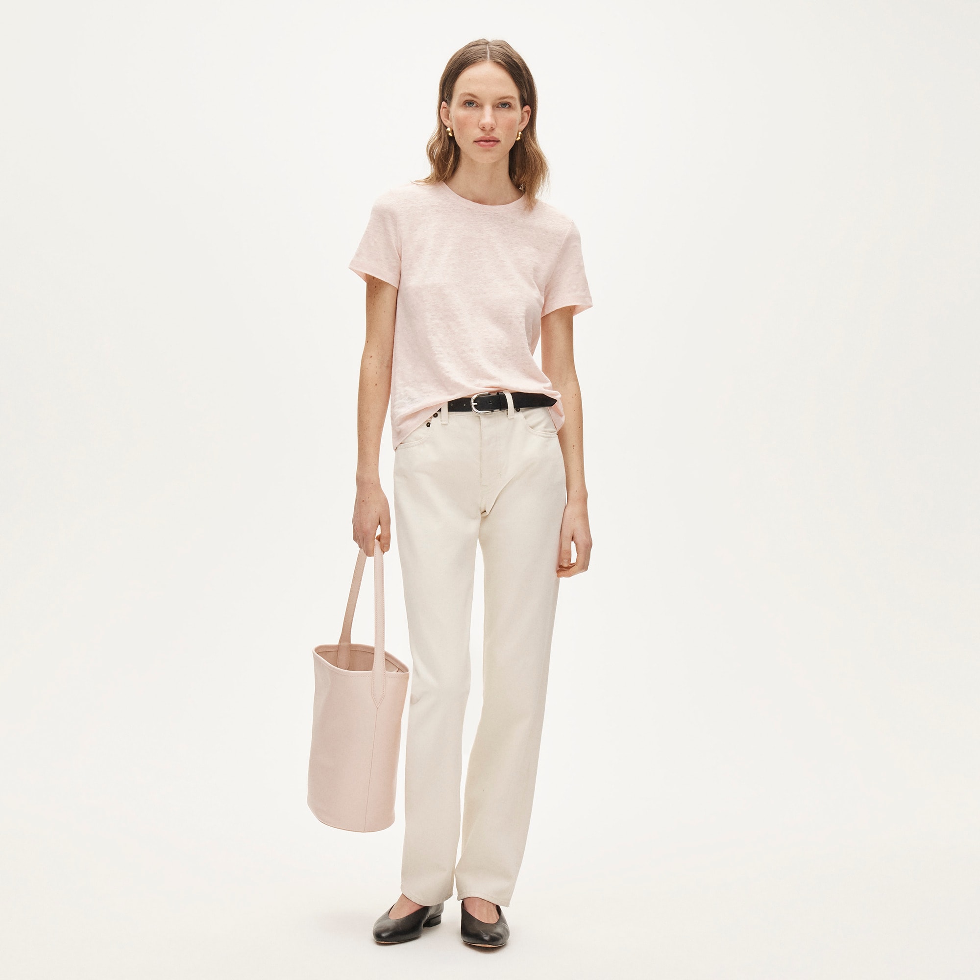 New relaxed linen T-shirt