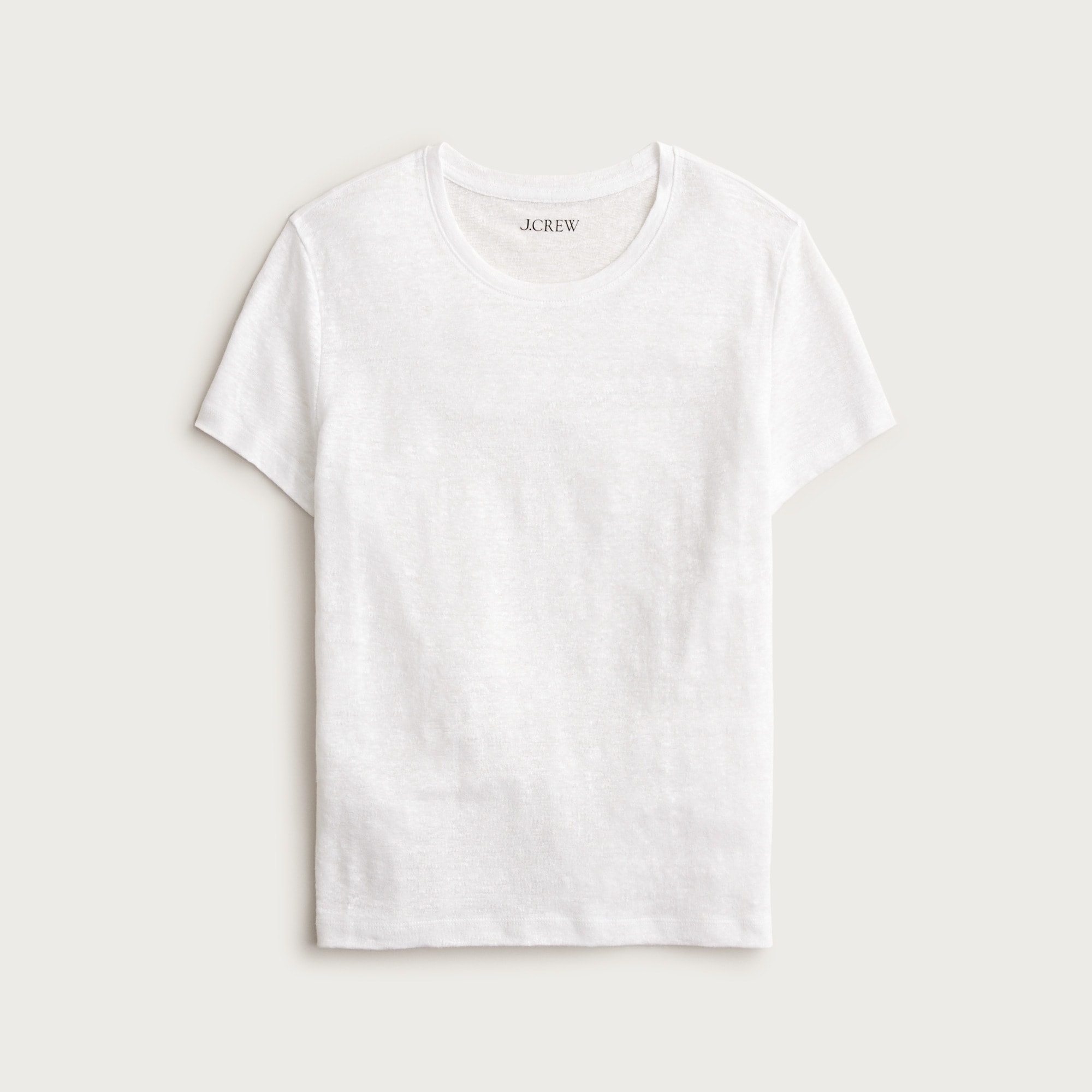 New relaxed linen T-shirt
