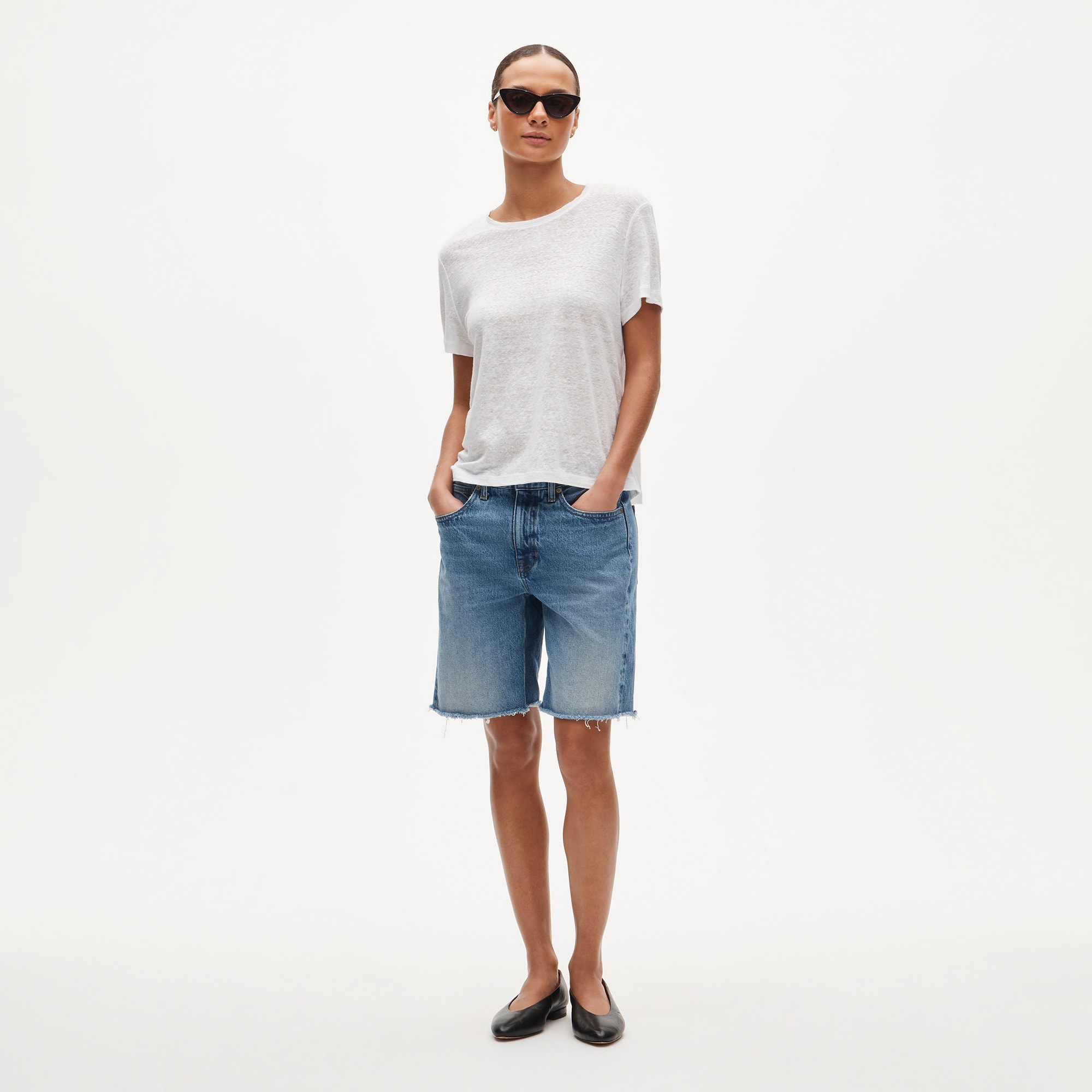 New relaxed linen T-shirt - image 3