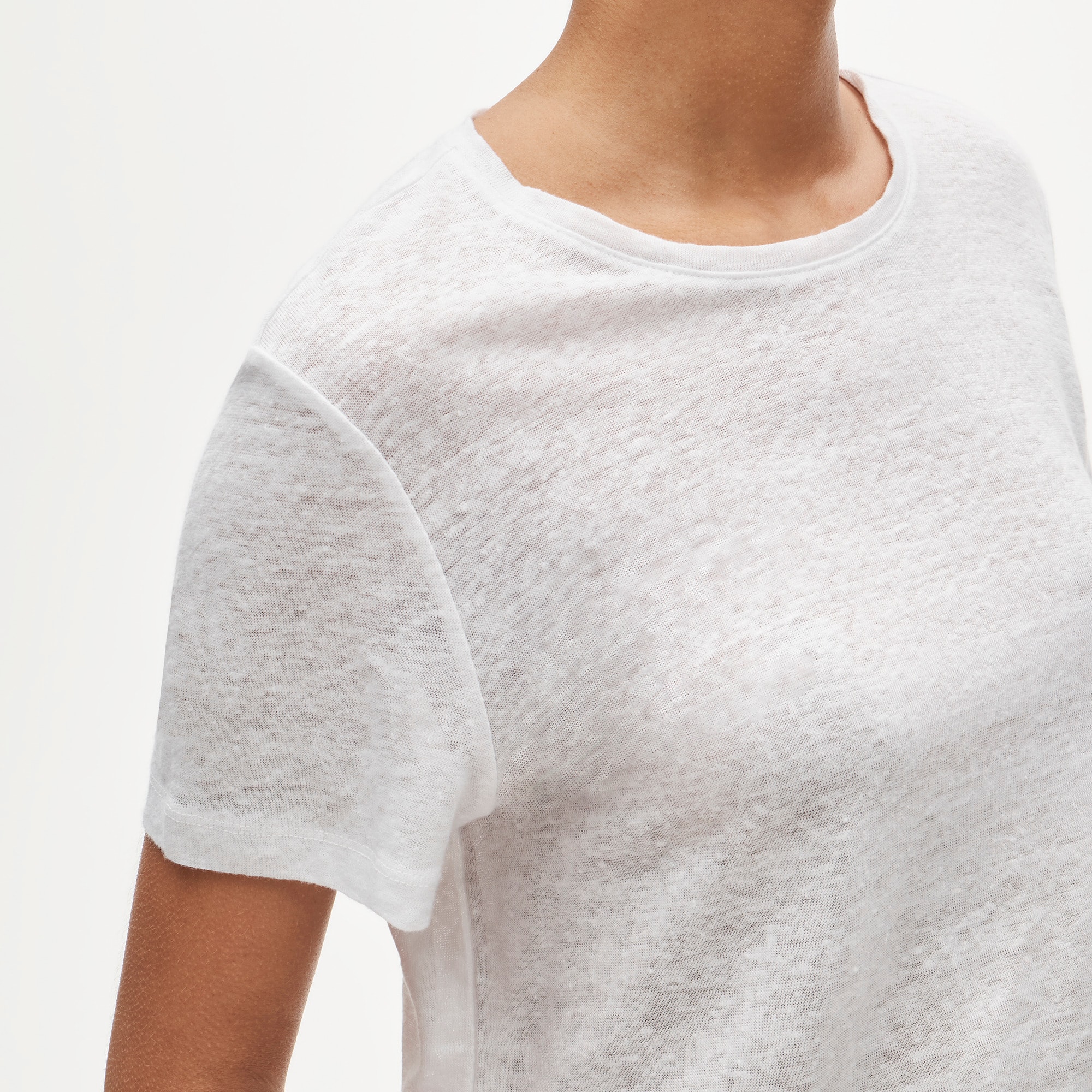 New relaxed linen T-shirt - image 4