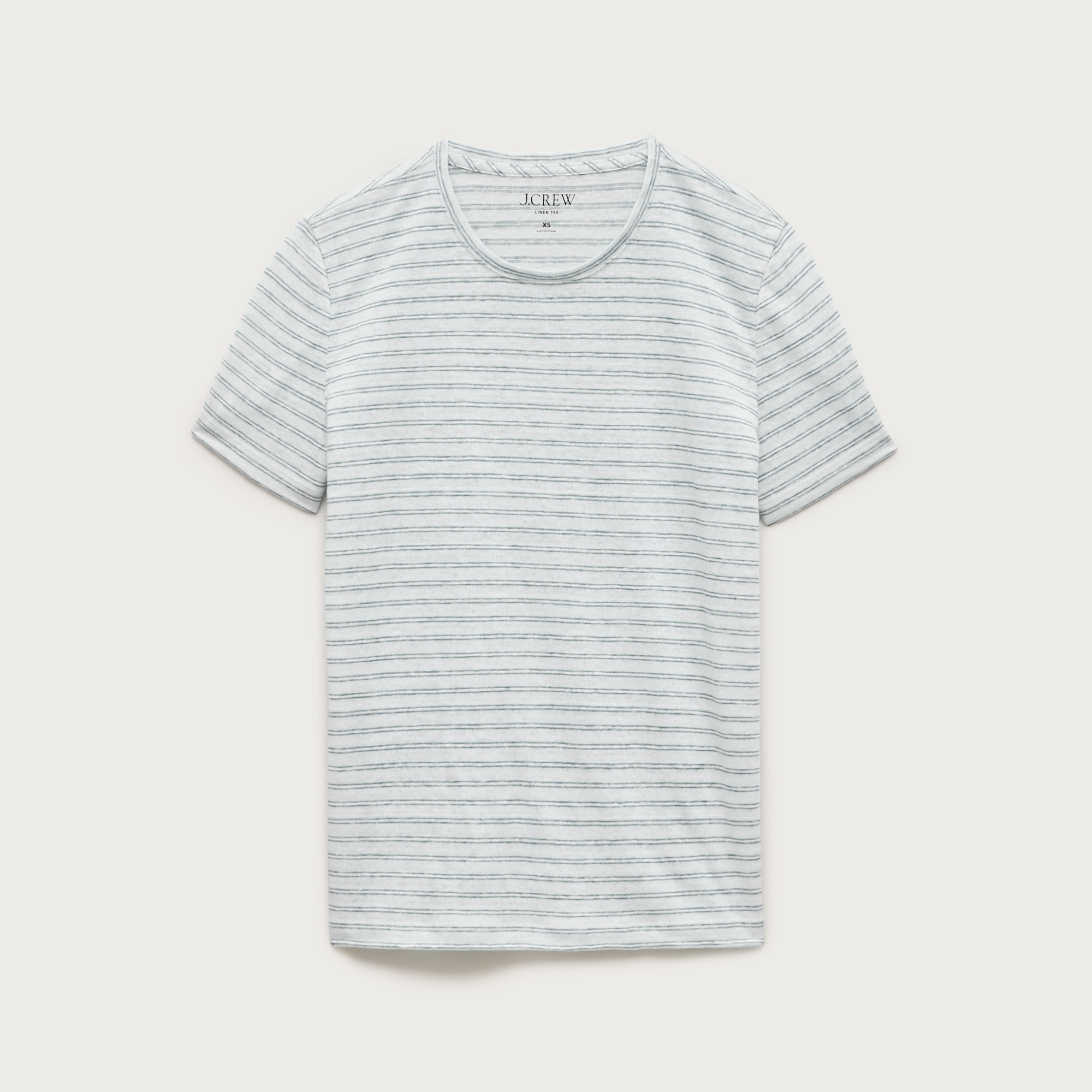 New relaxed linen T-shirt in stripe