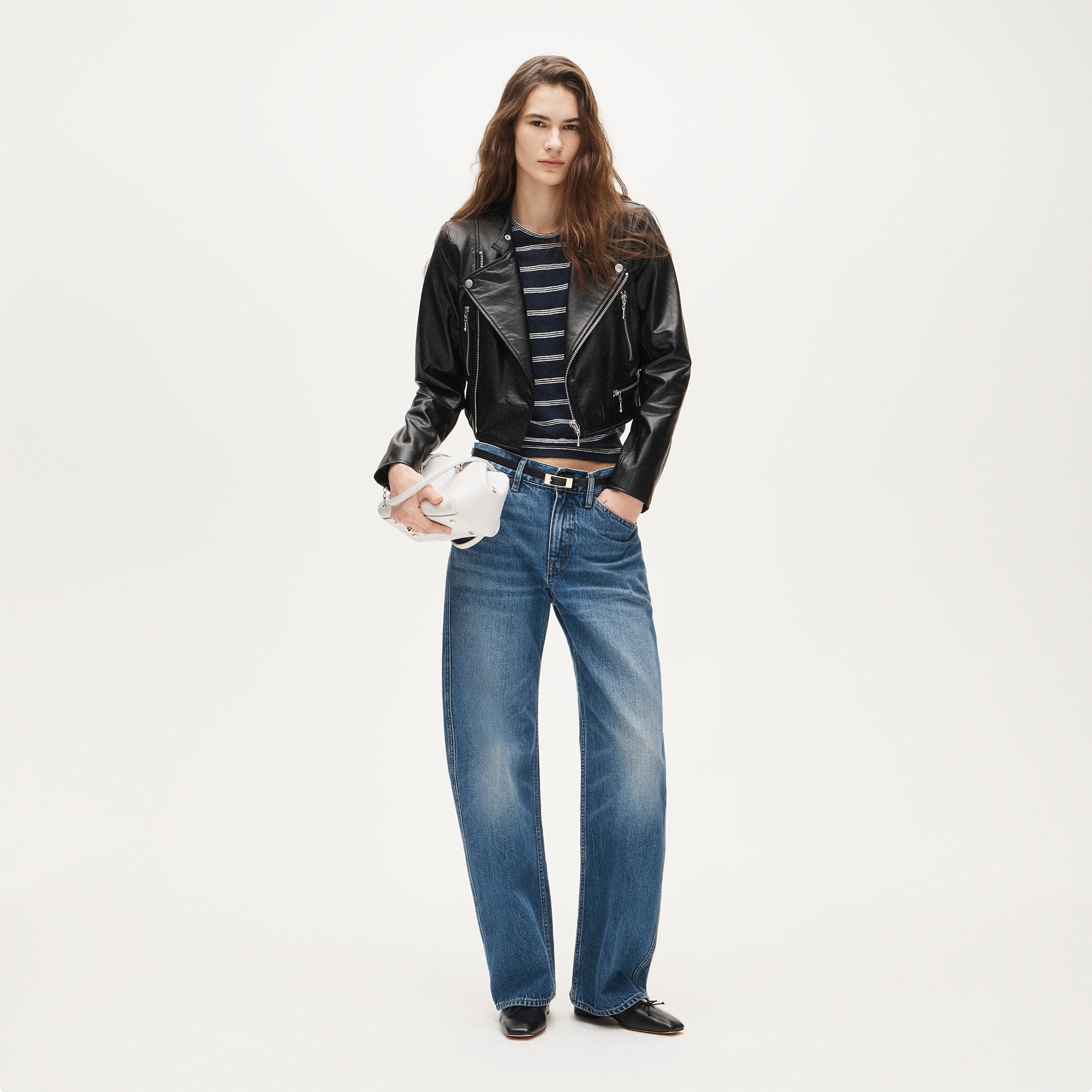 New relaxed linen T-shirt in stripe