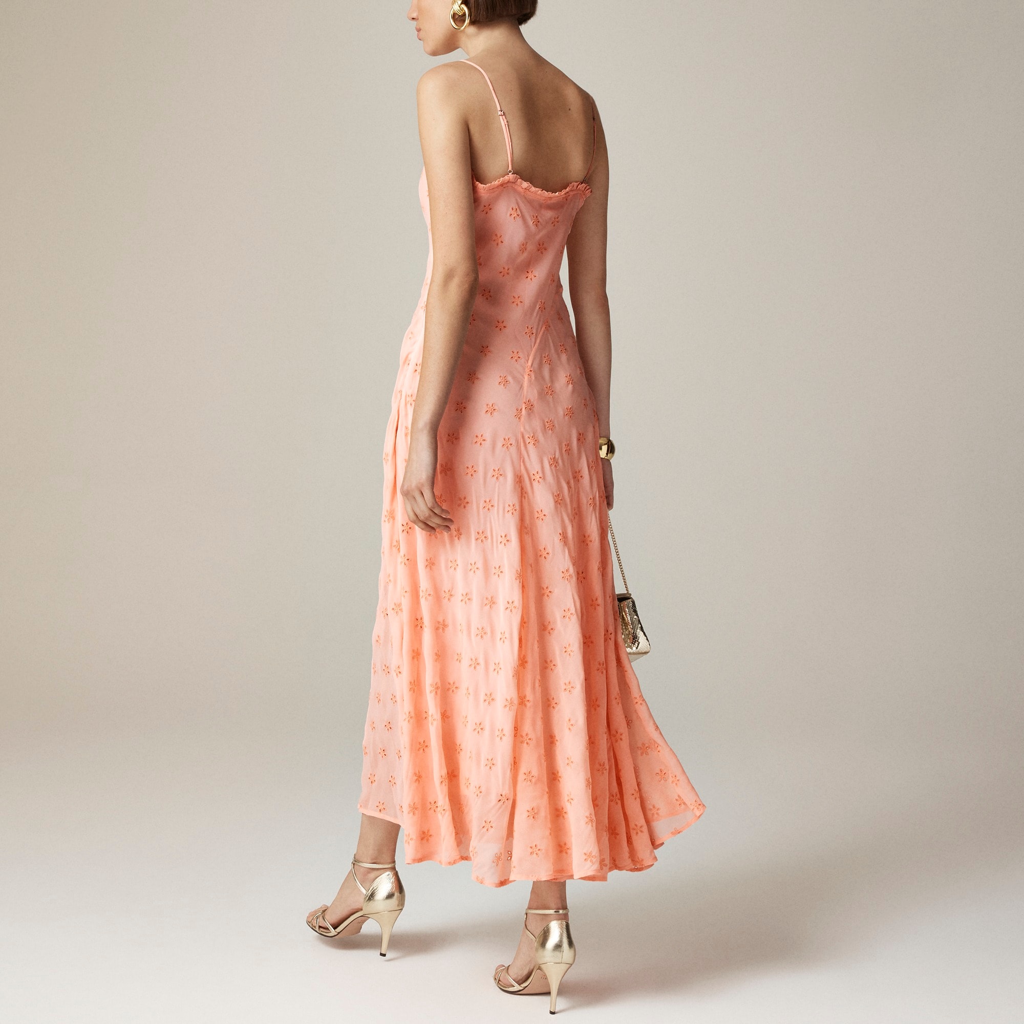 Collection eyelet maxi slip dress