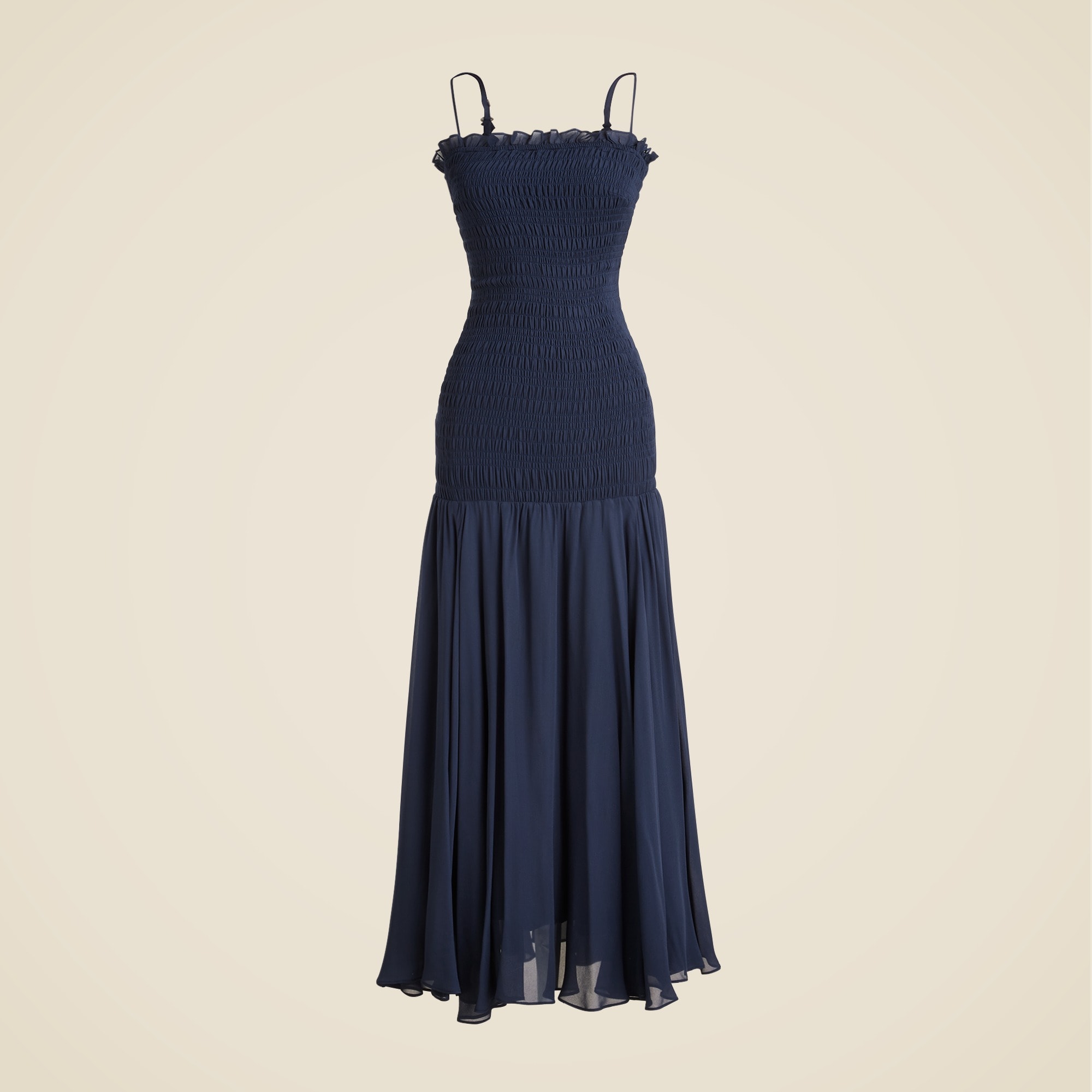 sachin and babi light blue dress Nina Leonard Angled Popover Chiffon Dress with Sparkle Trim main image 1