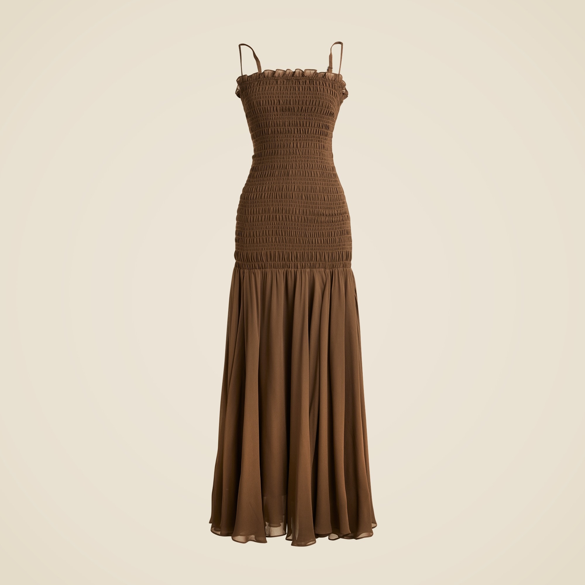 Collection smocked chiffon dress
