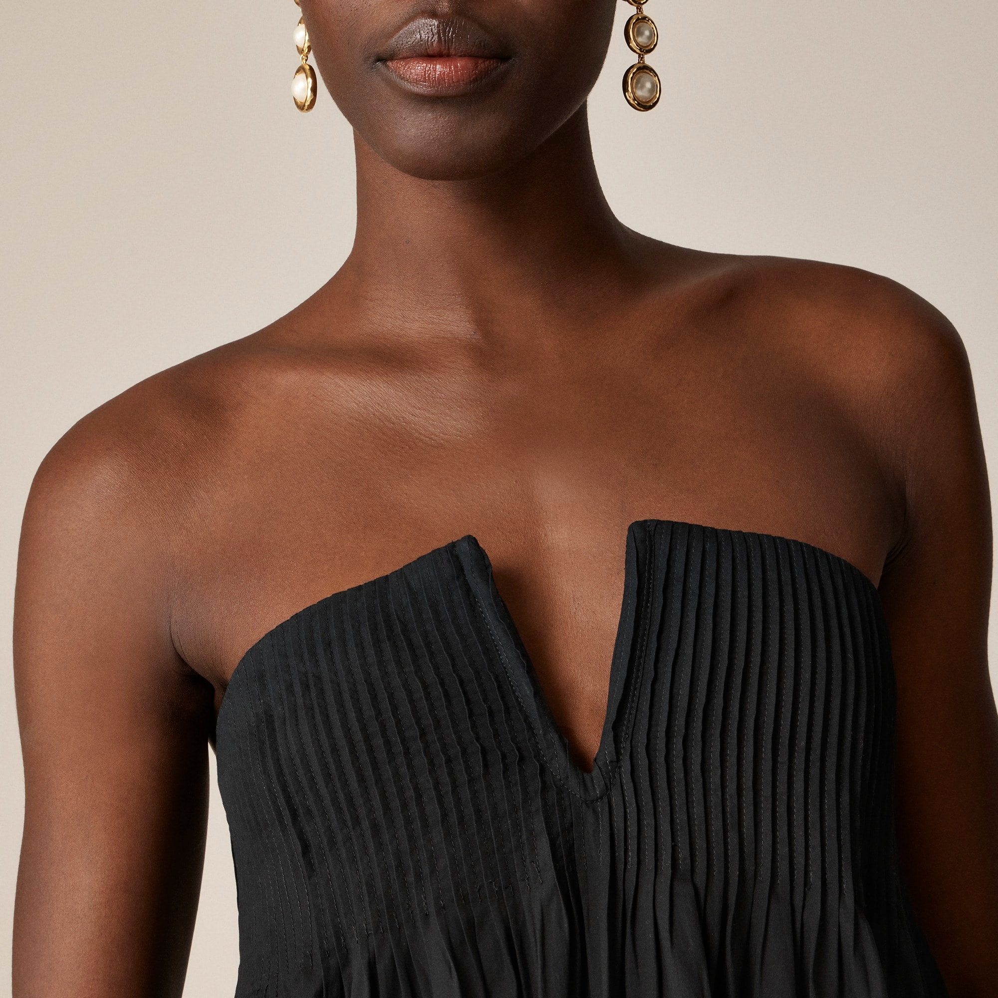 Collection strapless notched maxi dress