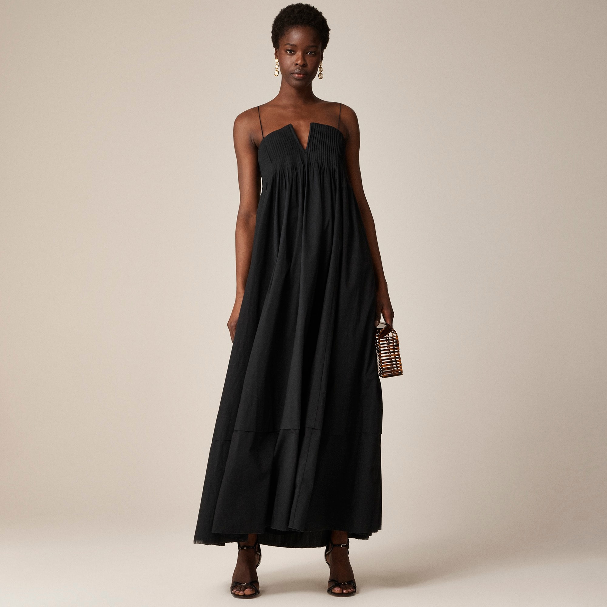 womens Collection strapless notched maxi dress