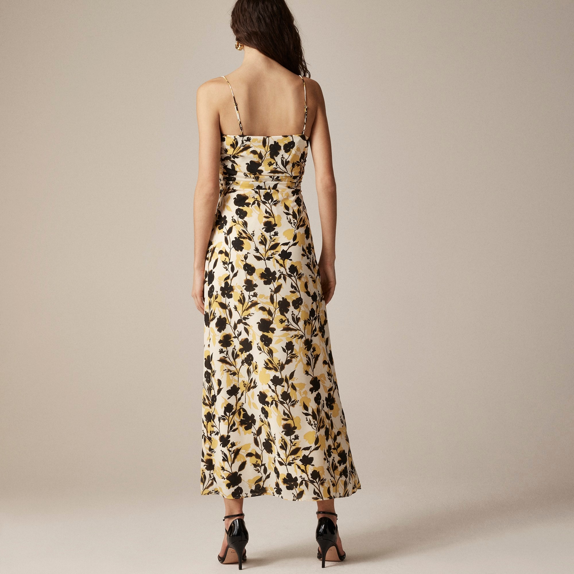 Collection ruched maxi dress in floral print