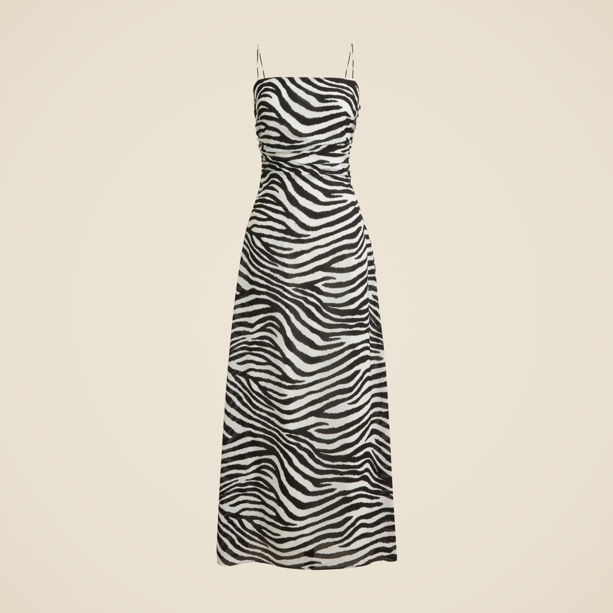 womens Collection ruched maxi dress in zebra print
