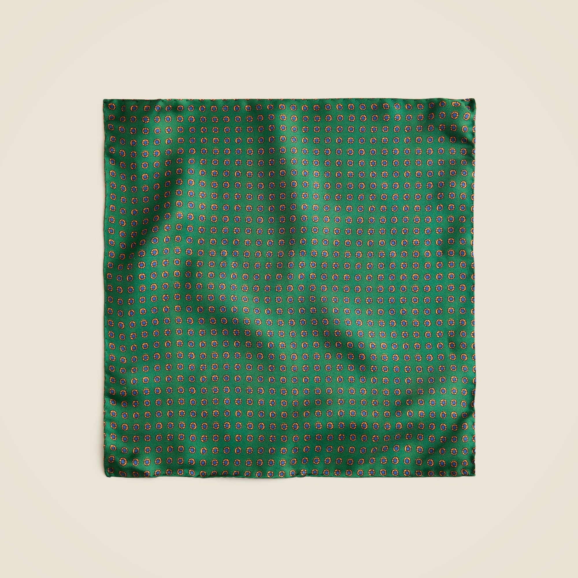 Italian silk twill pocket square