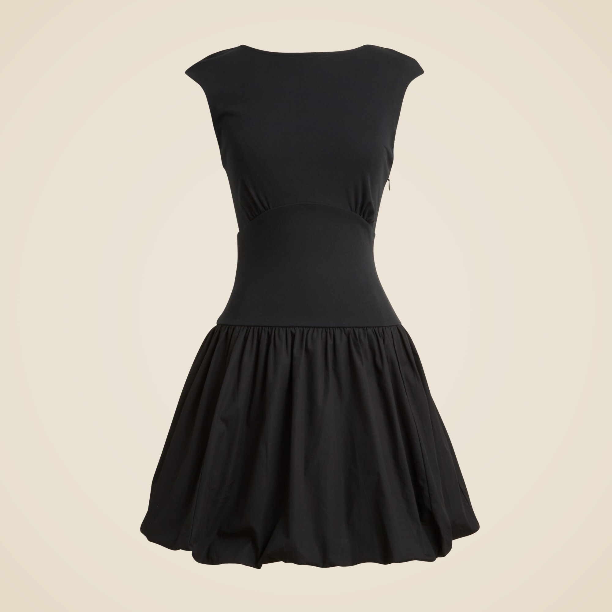 Bubble-hem mixy dress