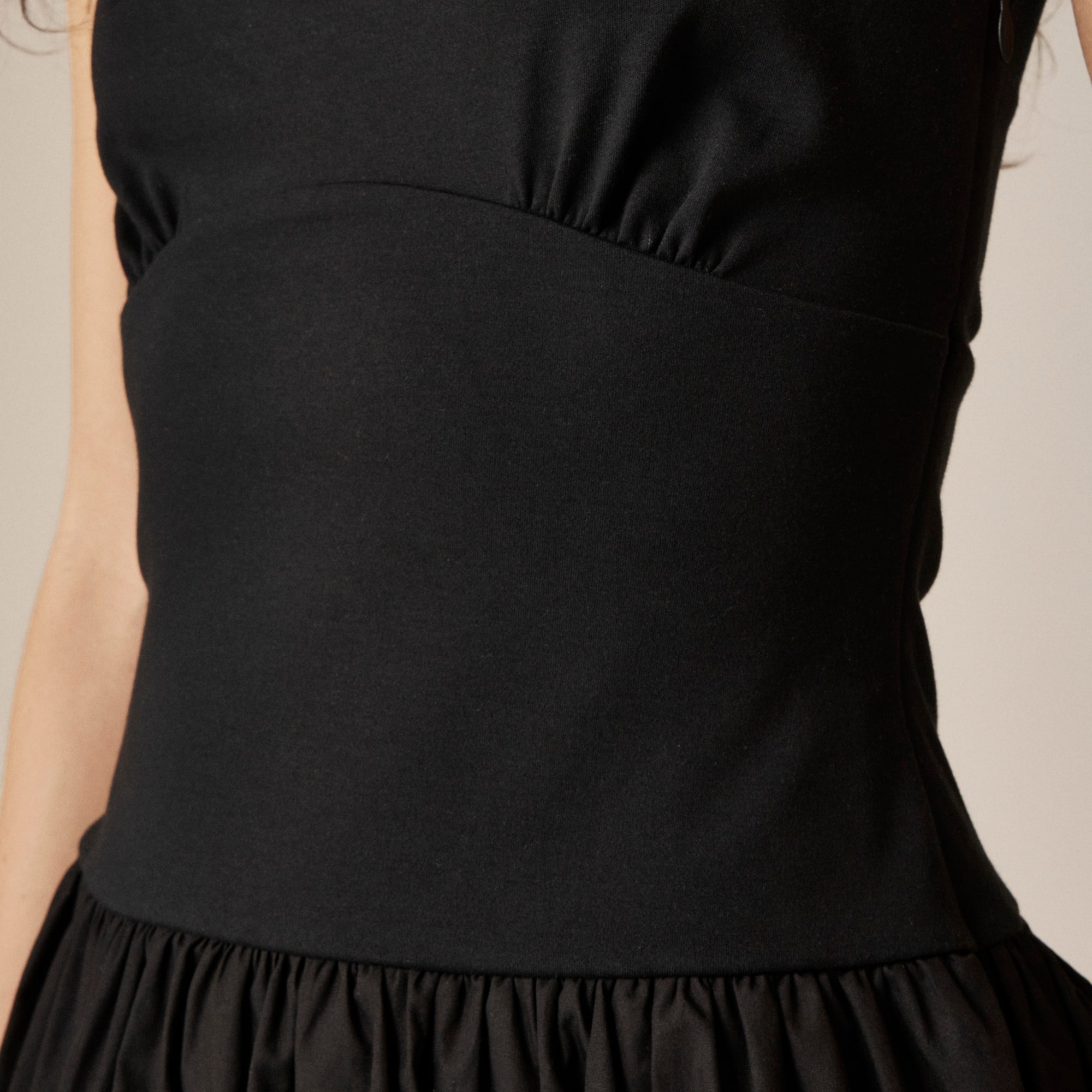 Bubble-hem mixy dress