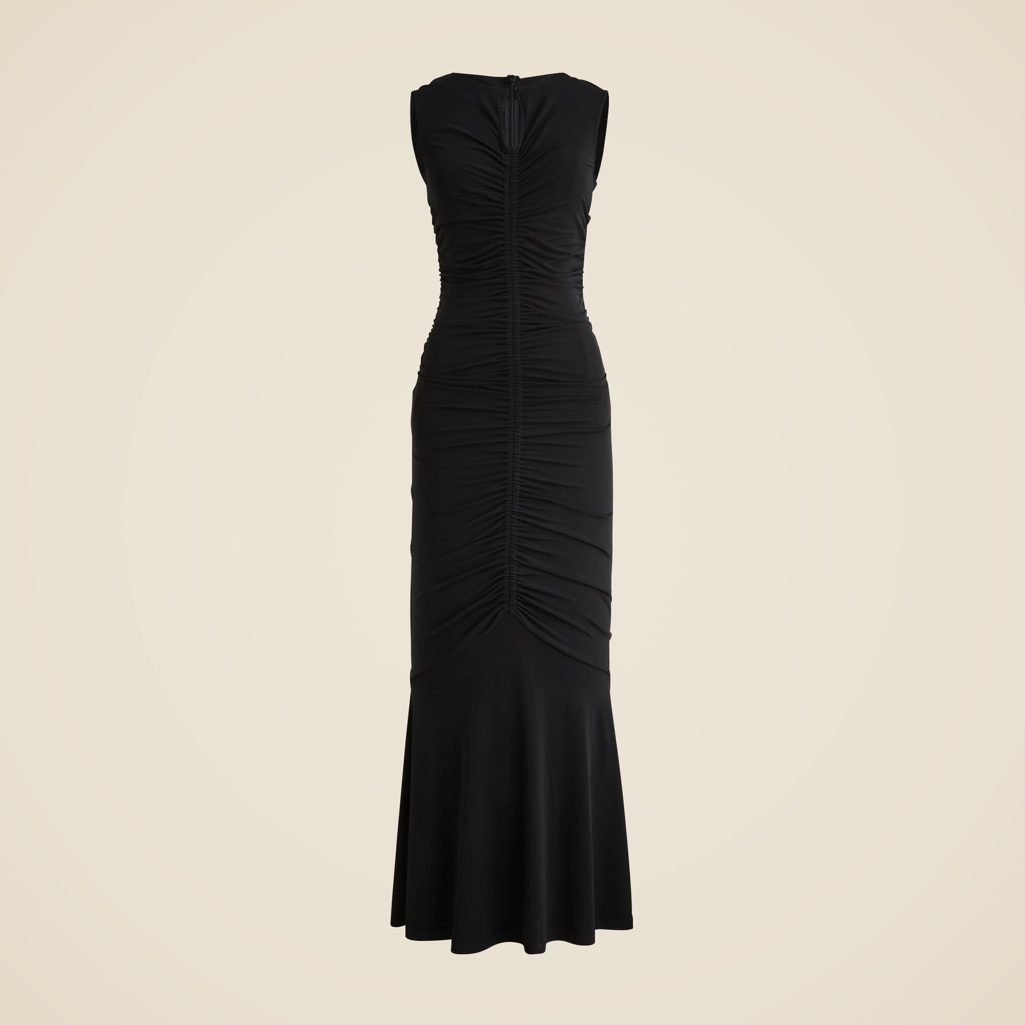 jersey slit dress Glitter Jersey Wrap w/High Slit & Bustier Bodice Long Prom Dress main image 1