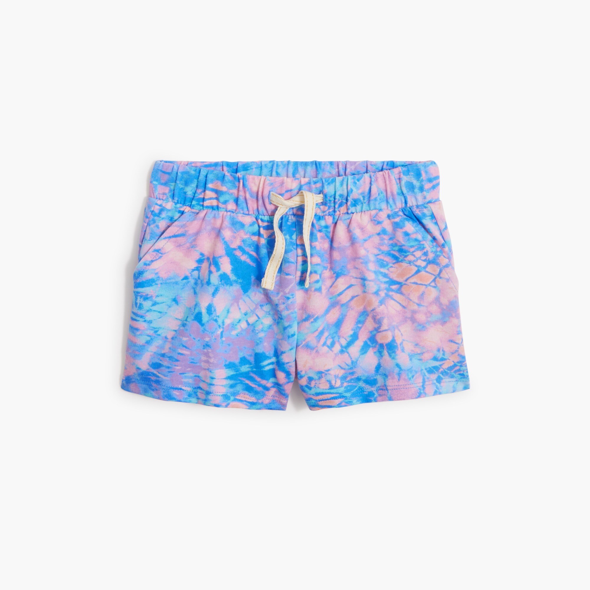 girls' tie-dye knit short for girls