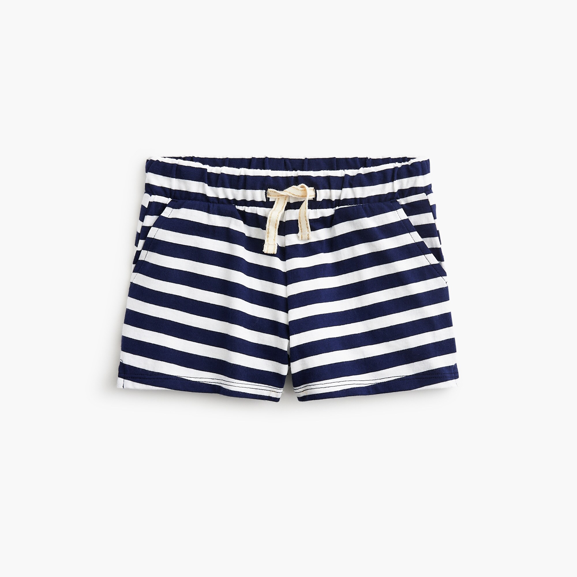 Girls' striped tie-front tee