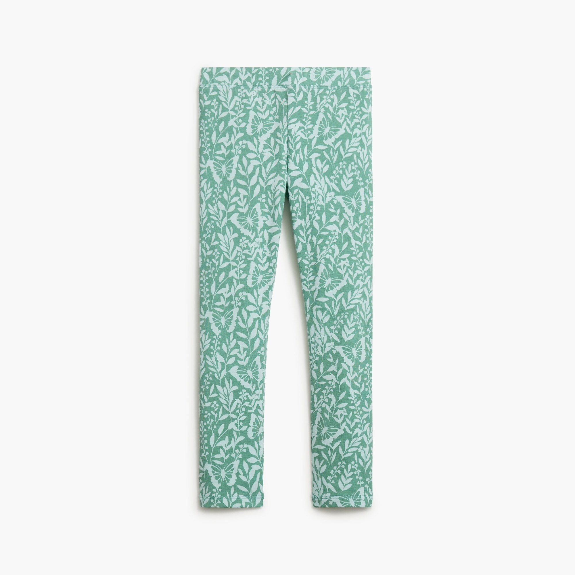 Girls' spring meadow printed leggings