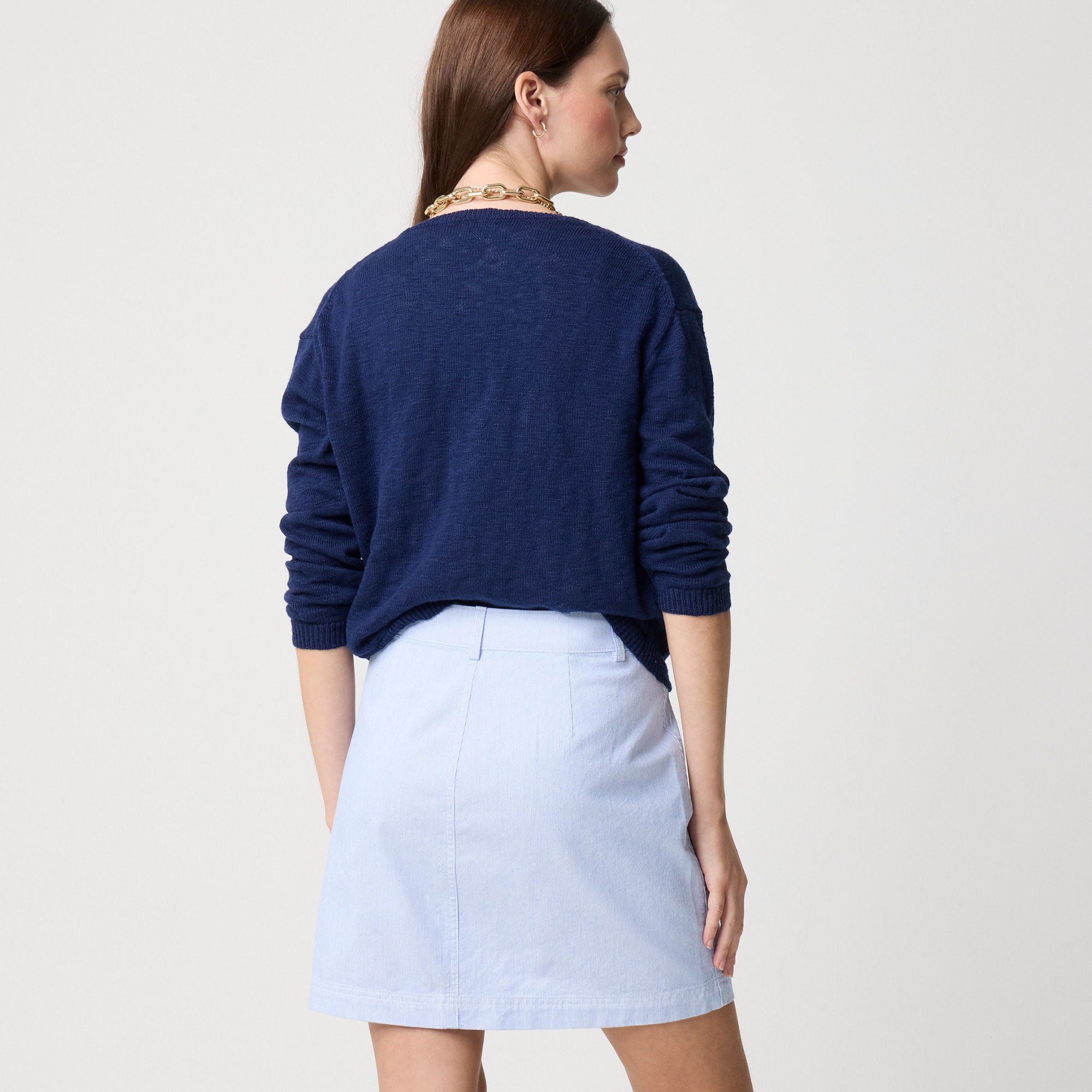 Lizzie patch-pocket mini skirt