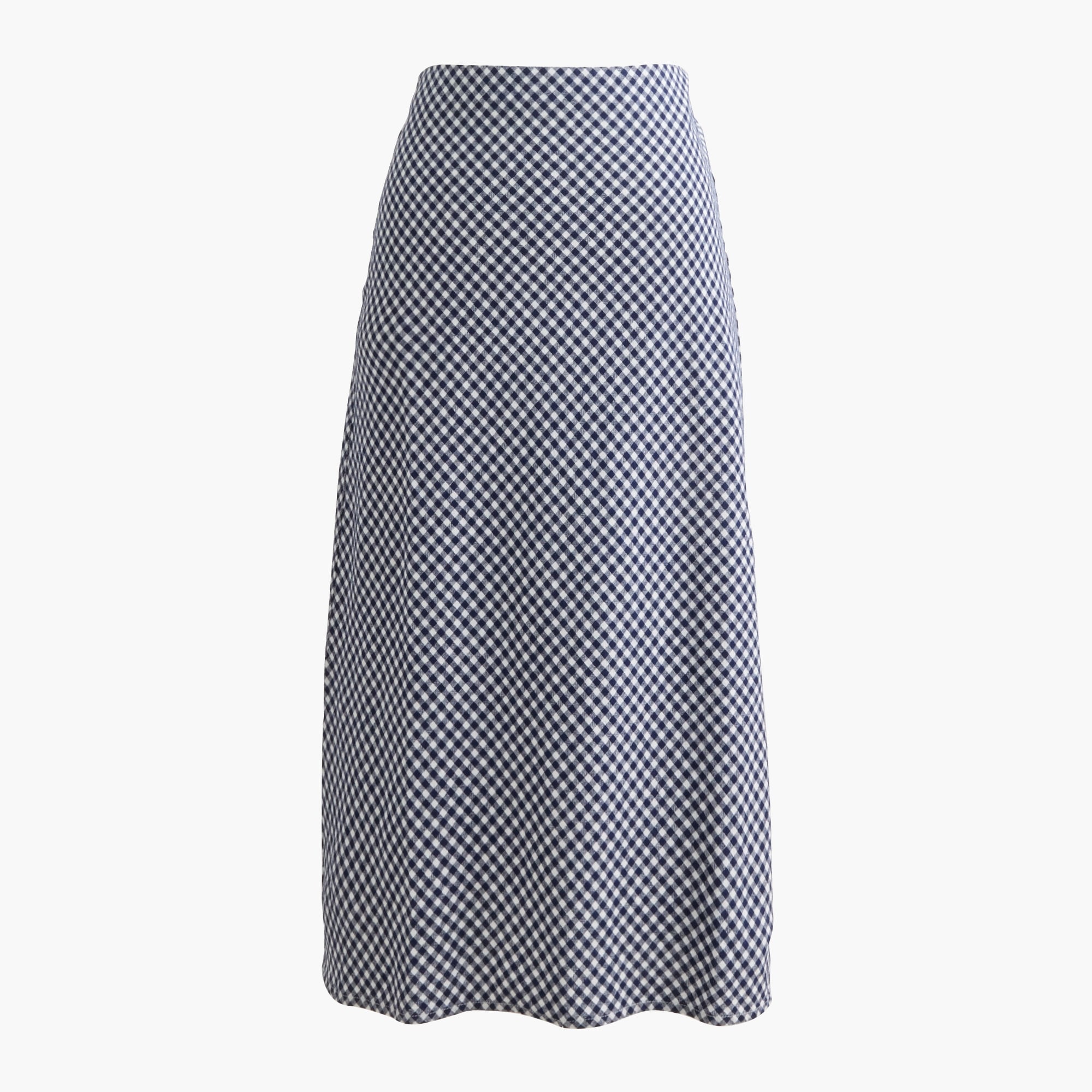 linen-blend midi skirt for women