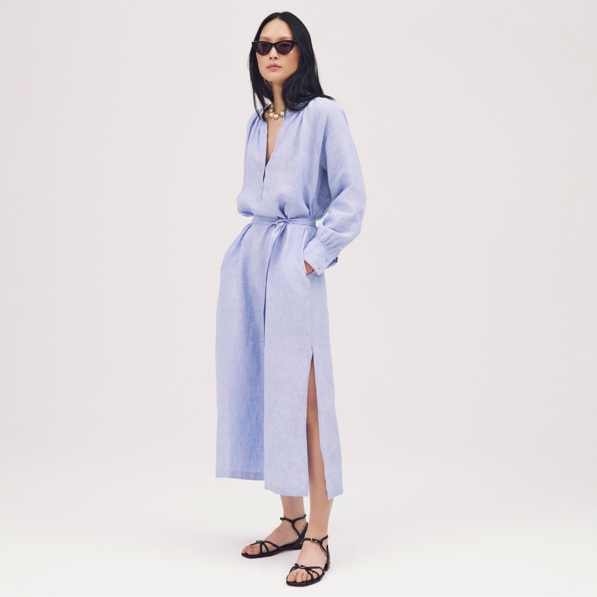 womens Cabana dress in linen