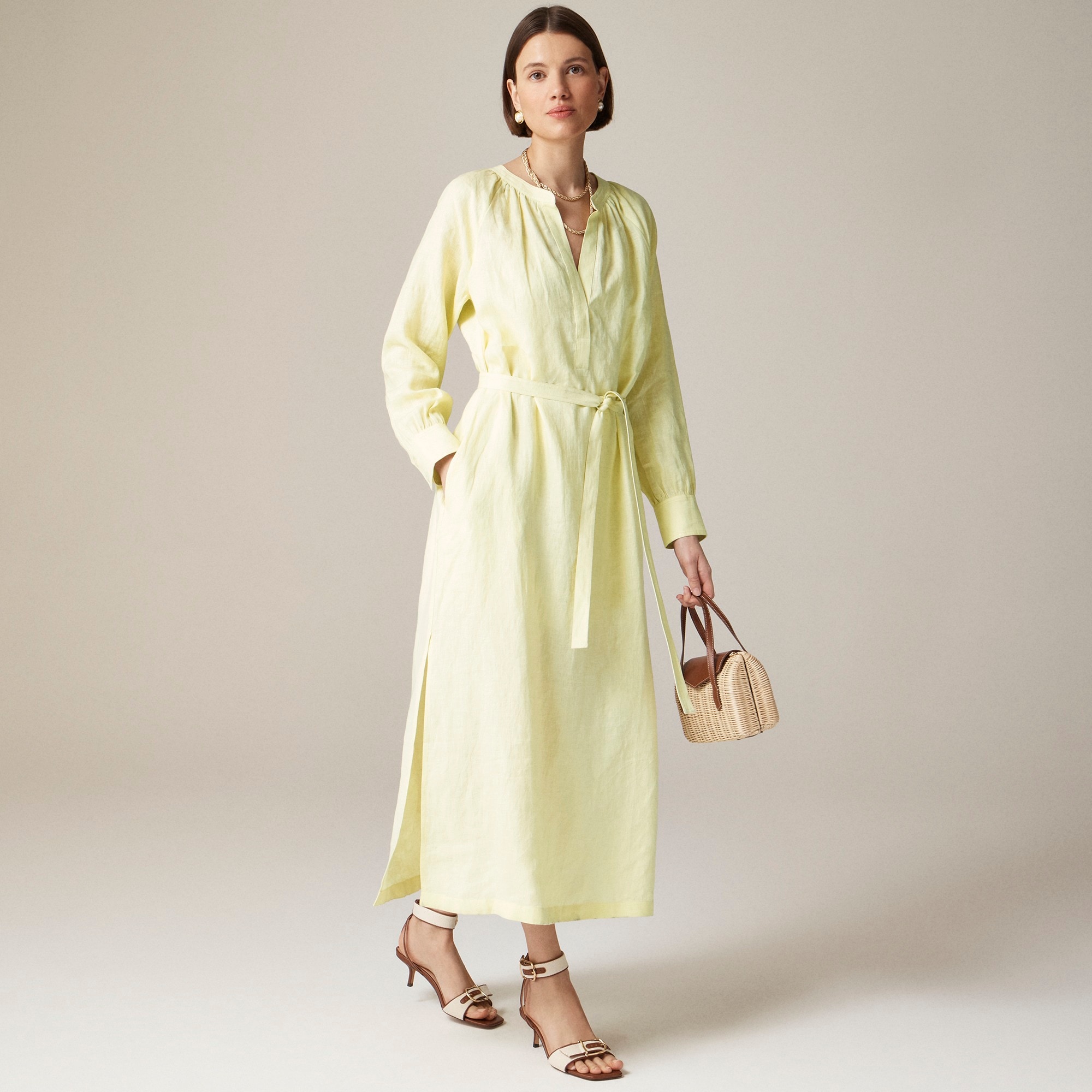 womens Cabana dress in linen
