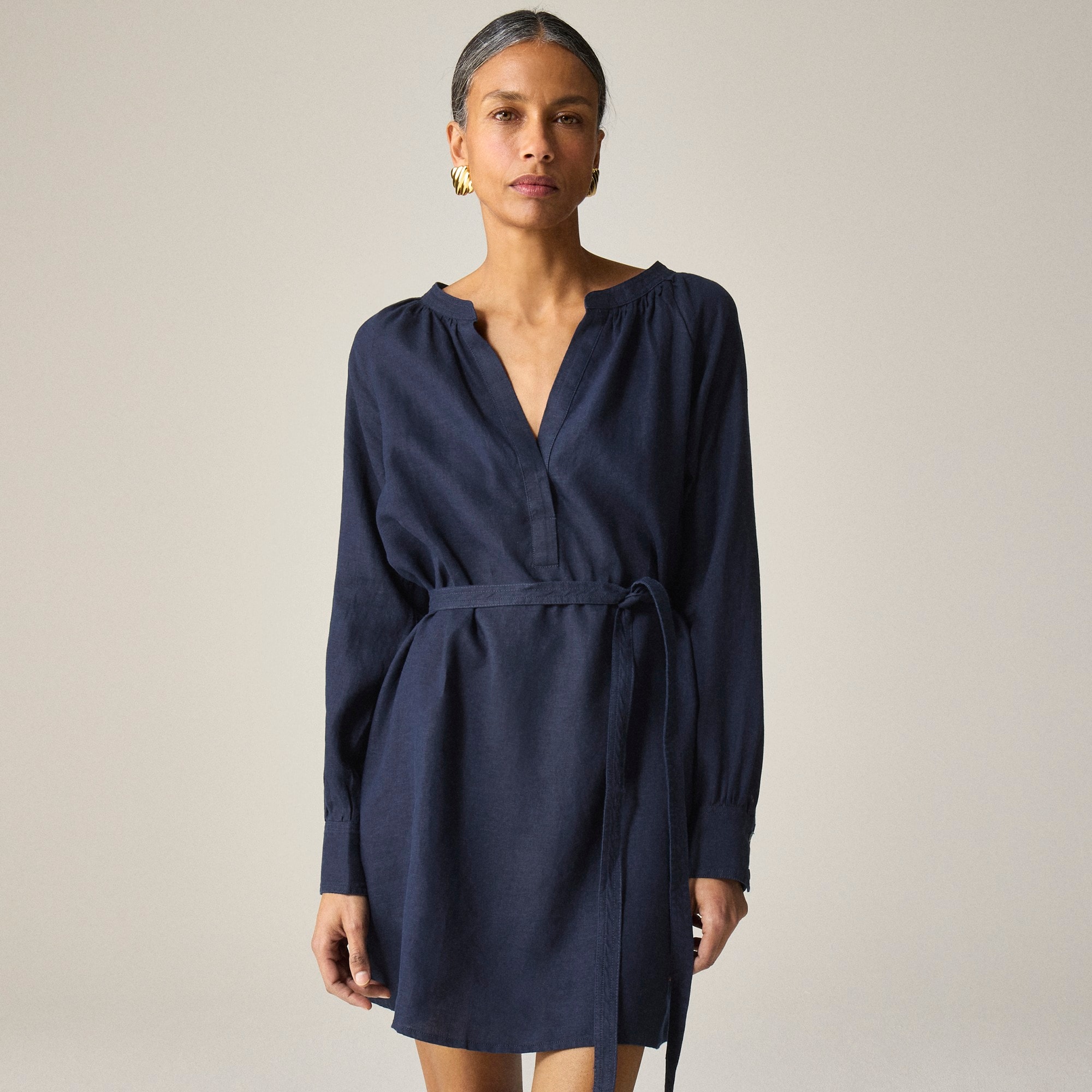 Cabana mini dress in linen