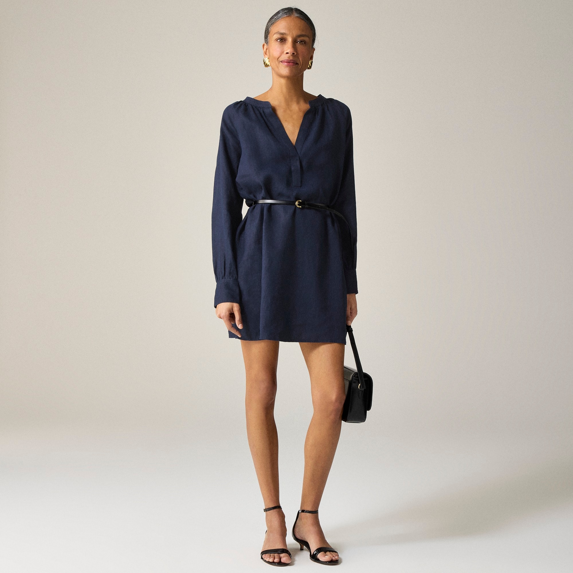 womens Cabana mini dress in linen