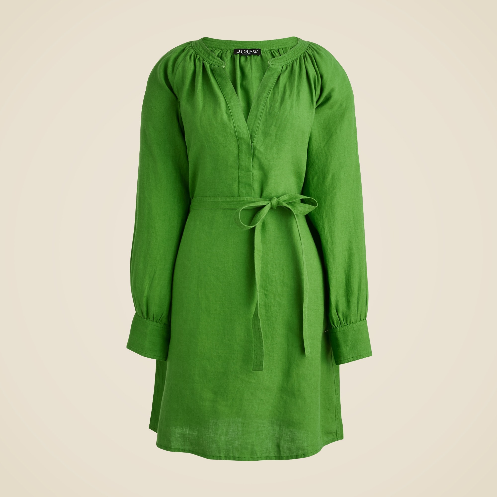 womens Tall Cabana mini dress in linen