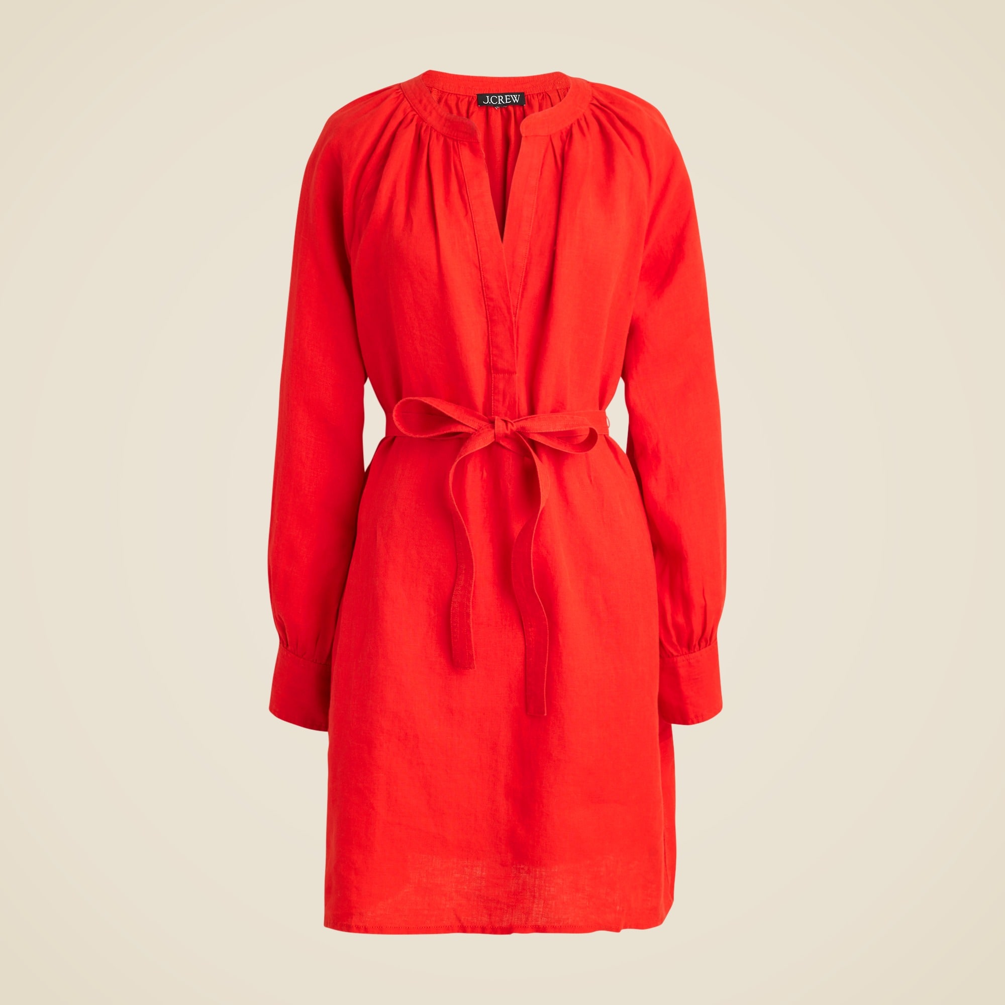 knee length dresses for ladies Aqua Cabana Stripe Organic Linen Button Front Abaco Shirtdress