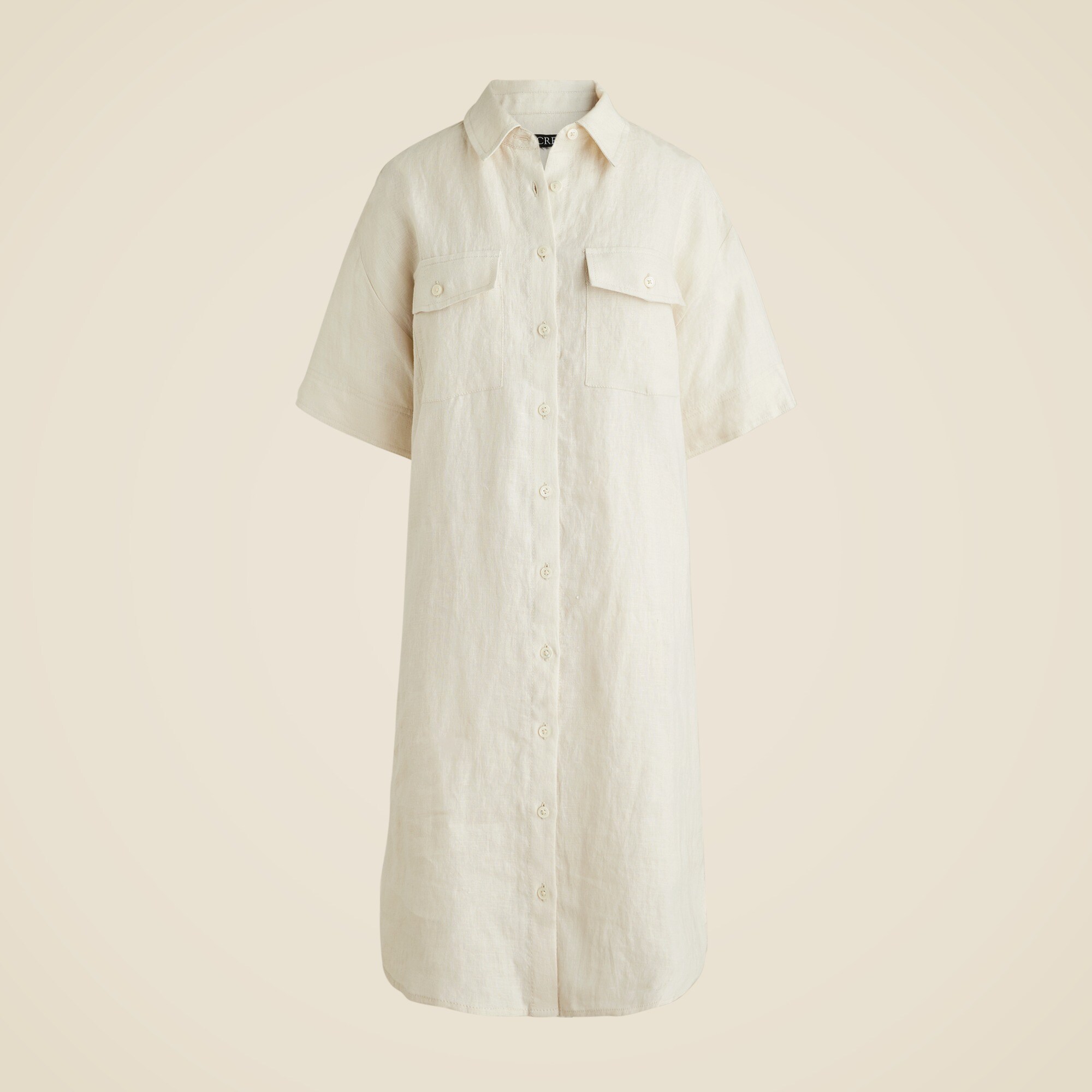 j crew utility shirt dress Gamine Shirt-dress In Stretch Twill For Women