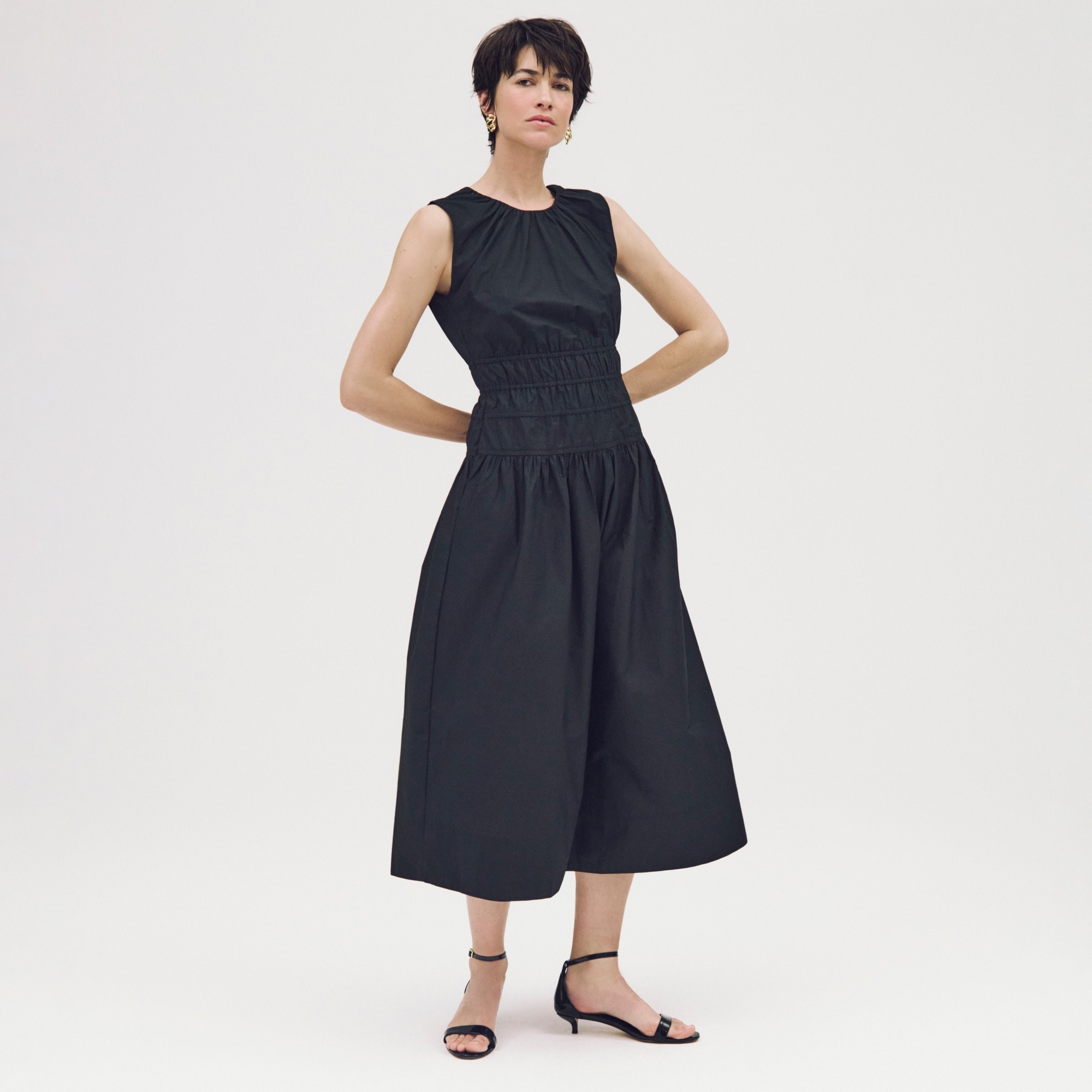 womens Hyacinth dress in cotton poplin