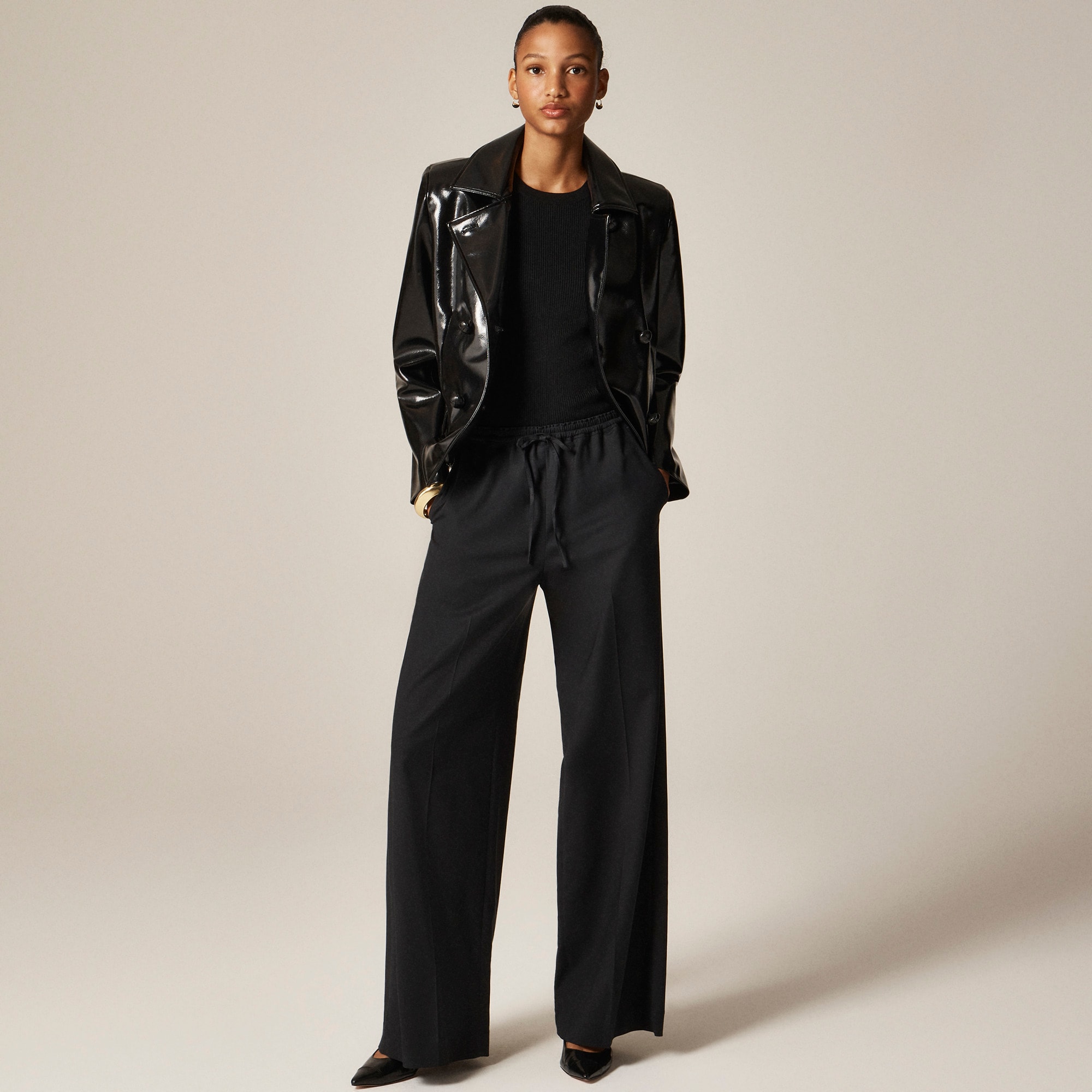 Stratus superwide pant in city twill