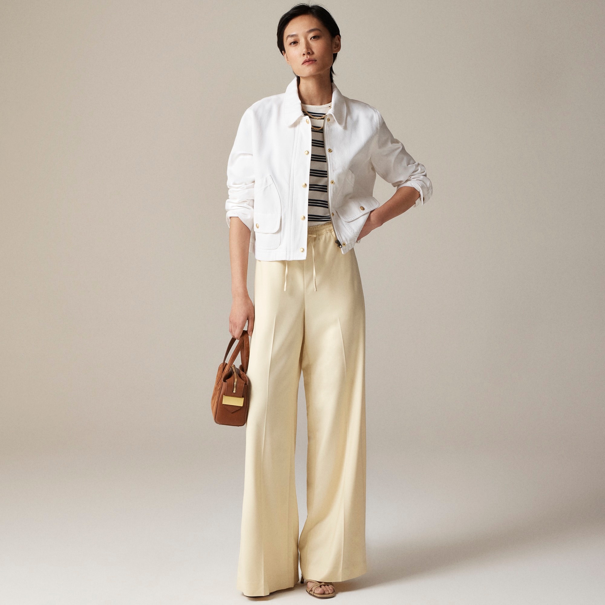 Superwide Stratus pant in city twill