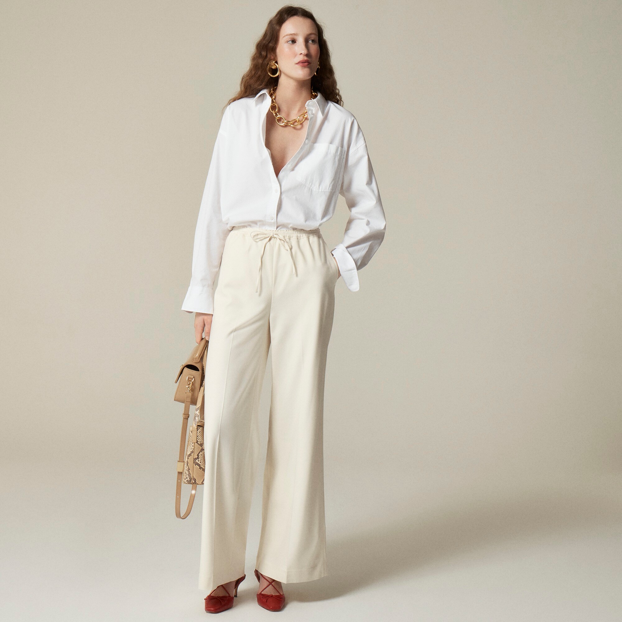 Stratus superwide pant in city twill