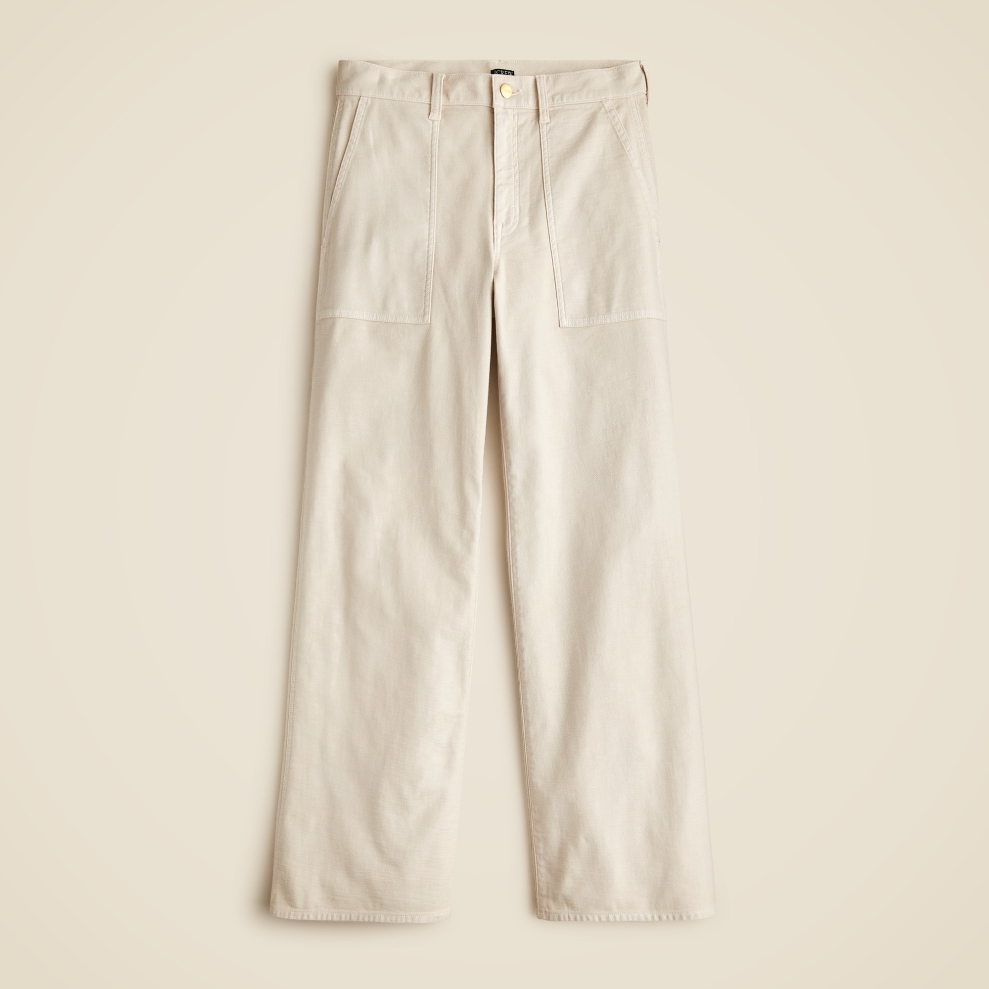  Camp-pocket wide-leg pant