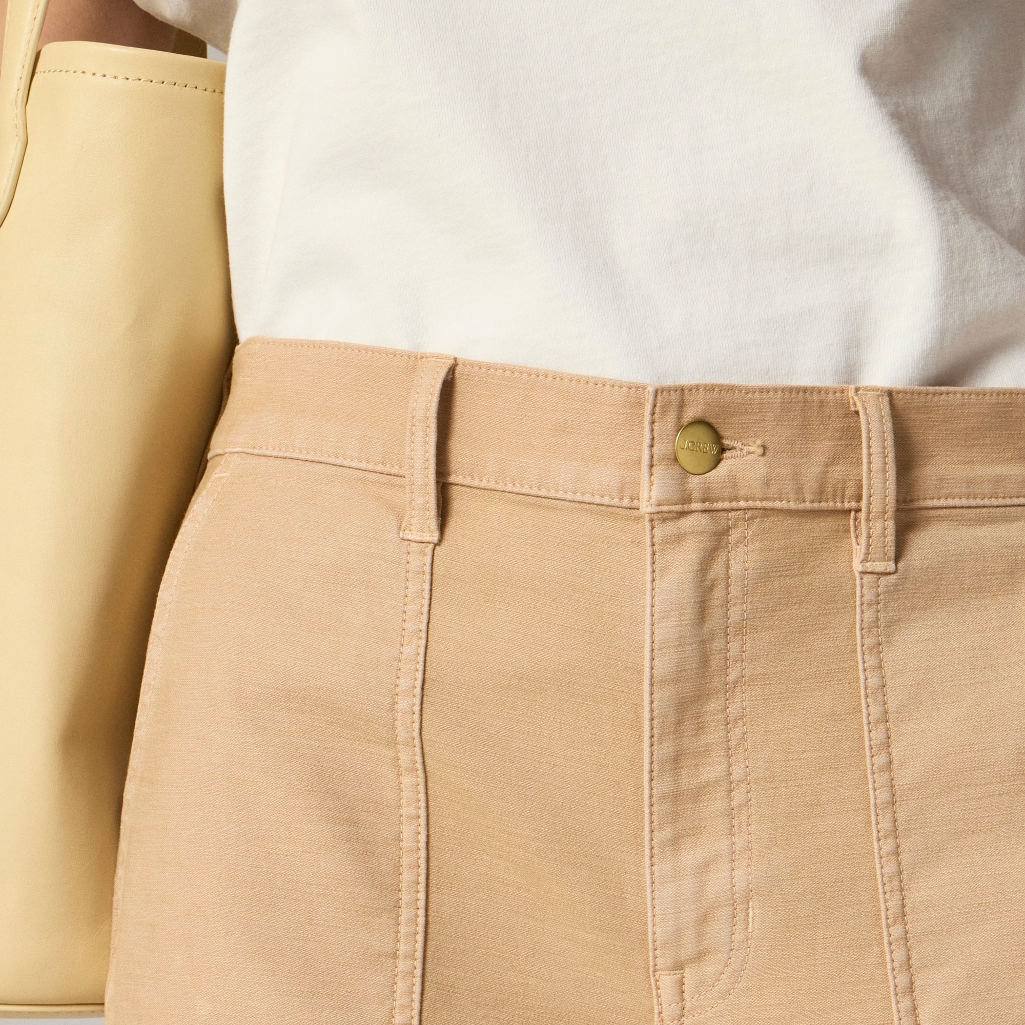 Camp-pocket wide-leg pant