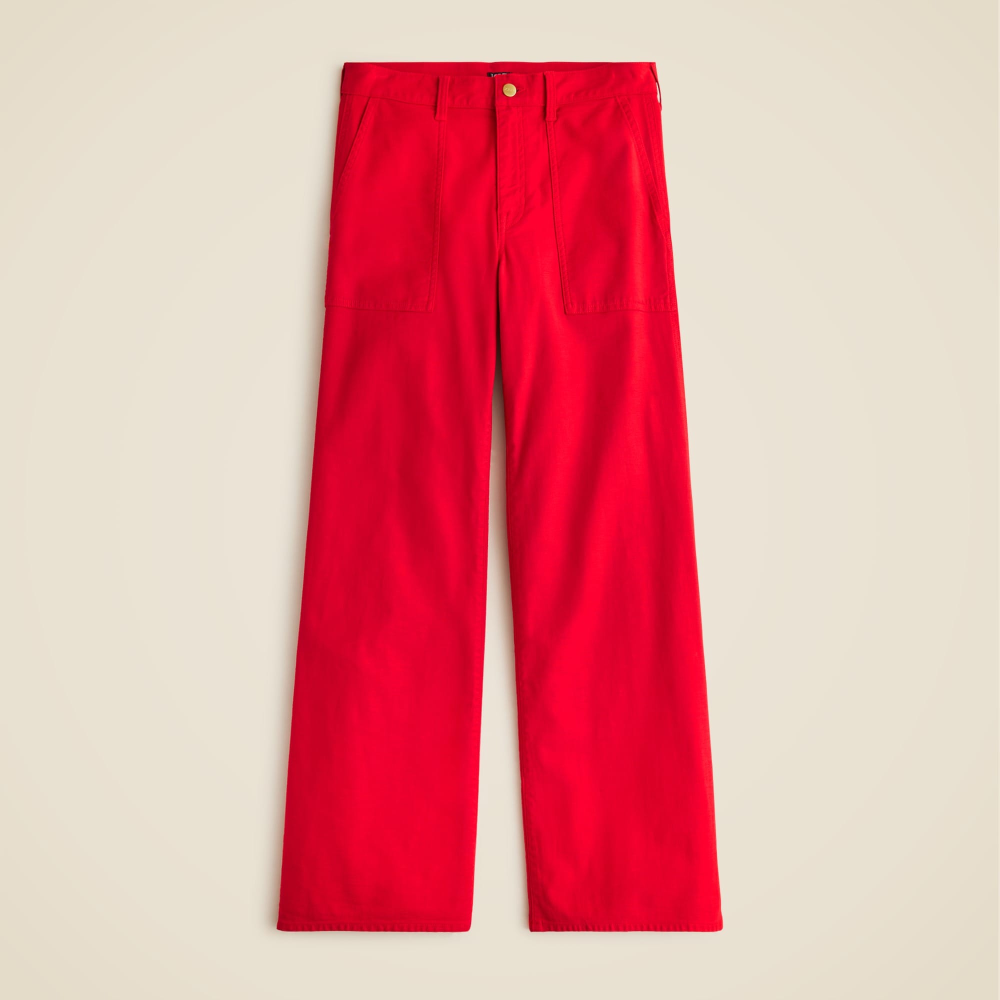 womens Camp-pocket wide-leg pant