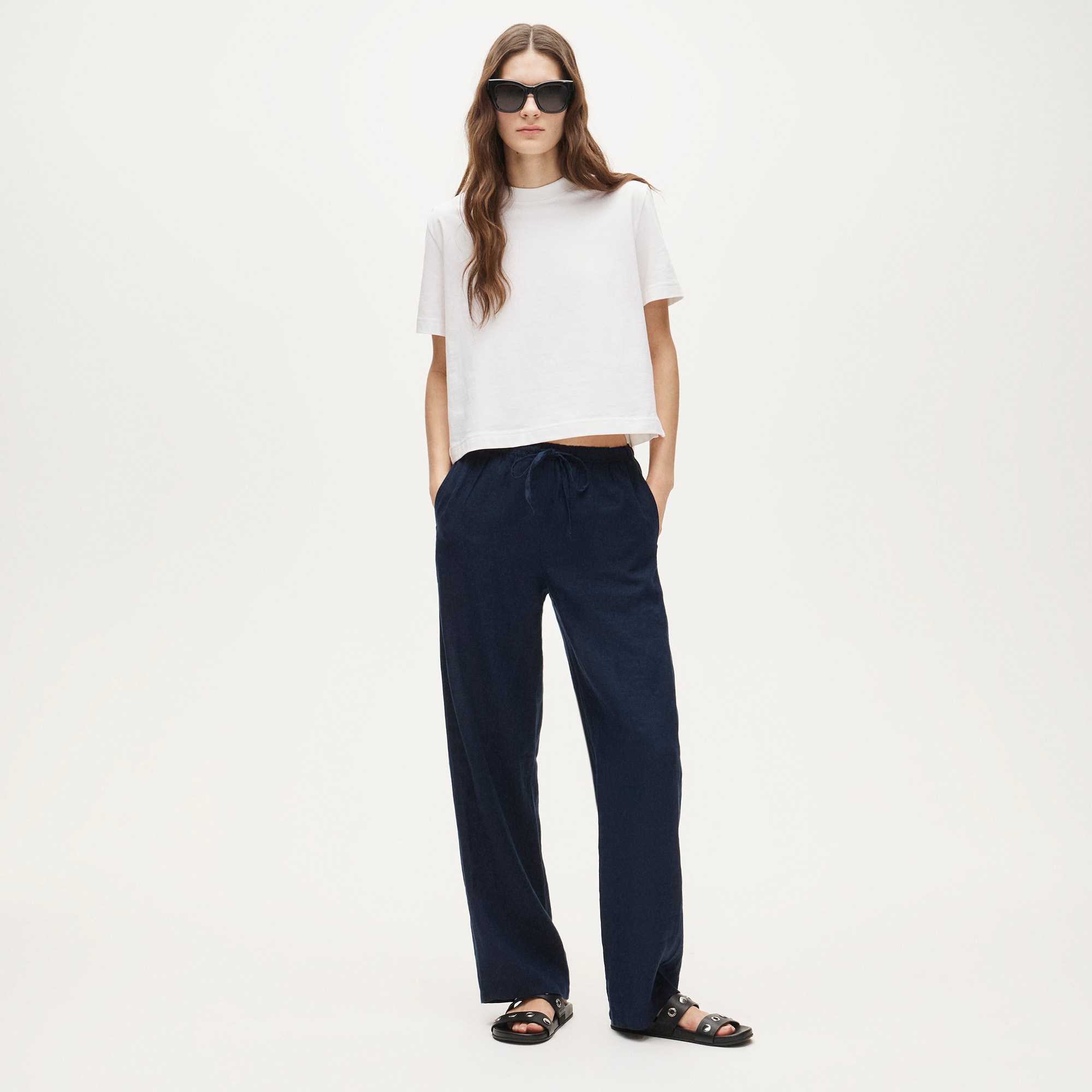 Soleil Pant In Linen For Women | J.Crew