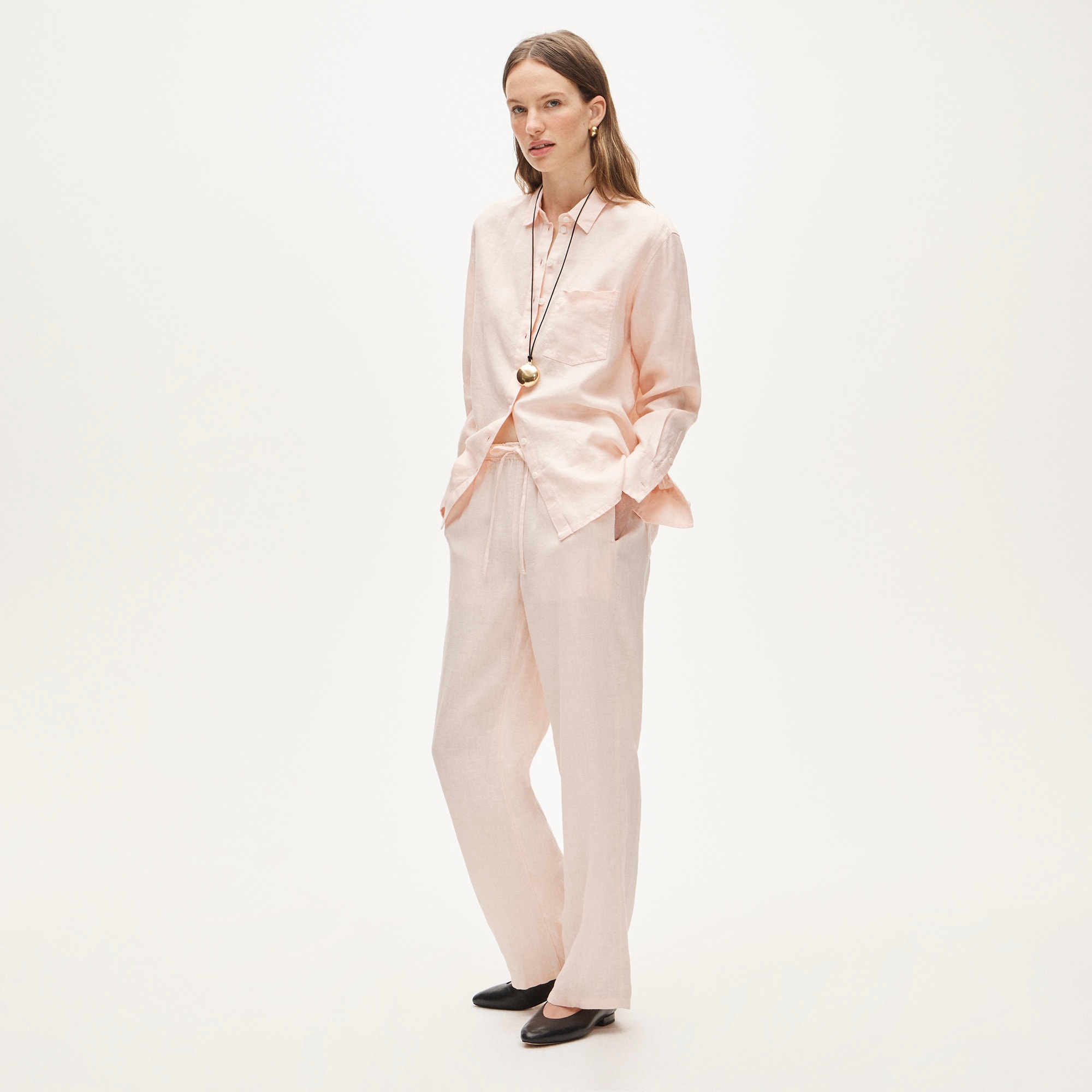 Soleil Pant In Linen For Women | J.Crew
